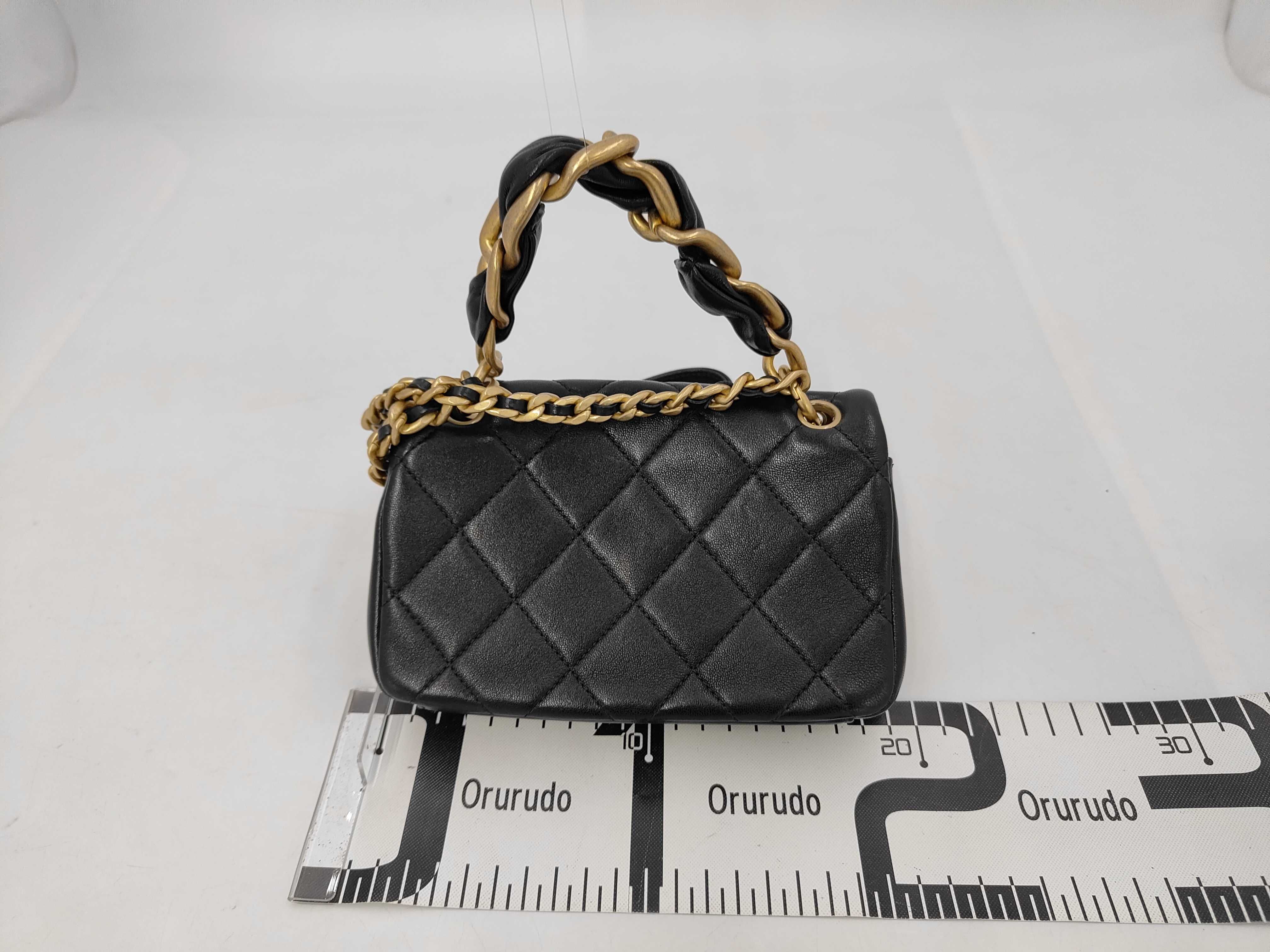 Lambskin Matelassé Small Flap Big Chain 2-Way Shoulder Bag AS2387 — view 2