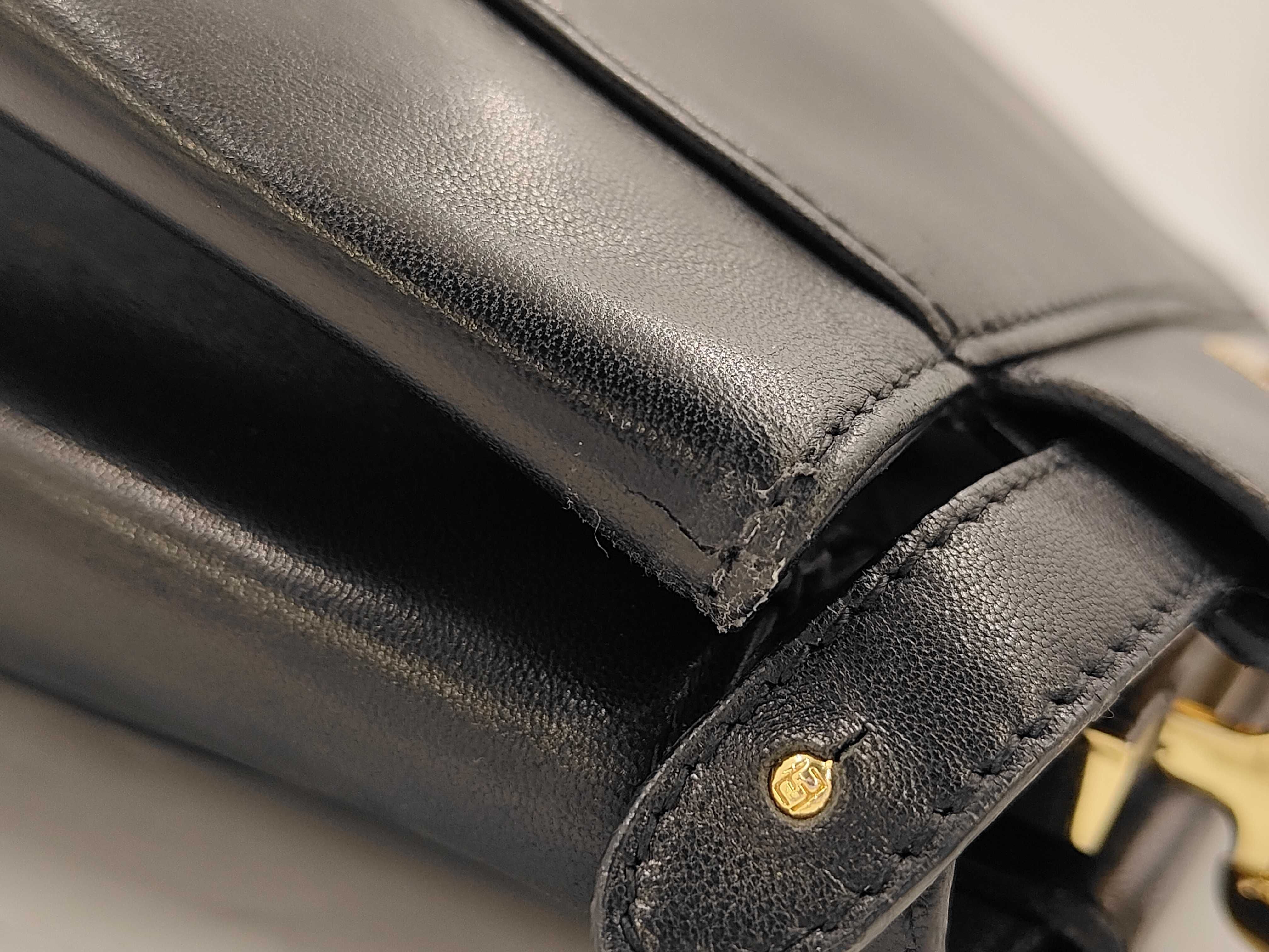 Peekaboo Mini Handbag, Leather, Black Handbag — view 12