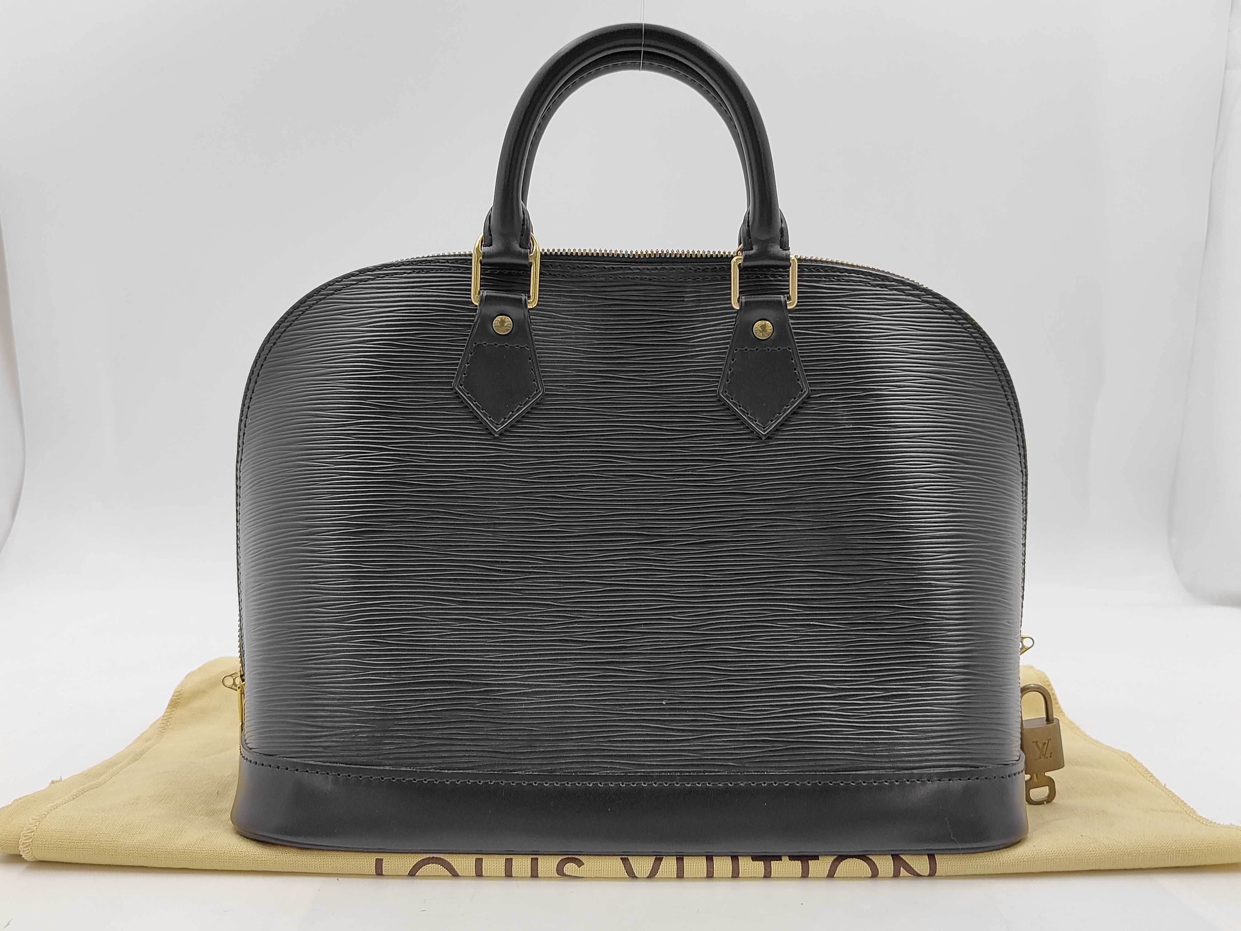Epi Leather Alma Black Handbag