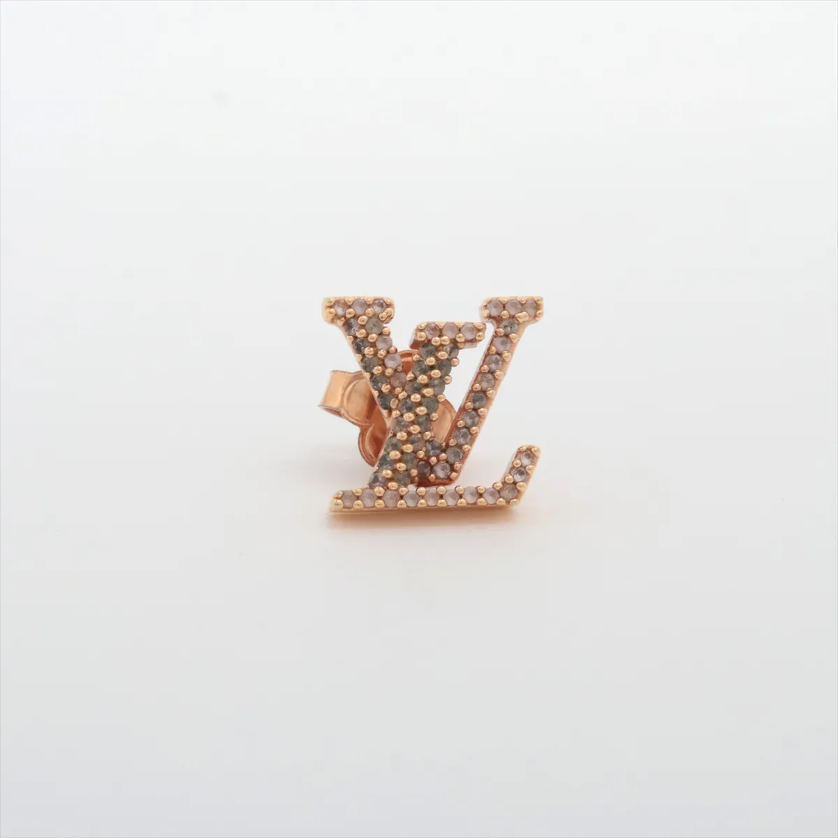 M00986 Earrings LV Iconic TE3232 Earrings (for both ears, one side only) GP x Rhinestone Pink gold