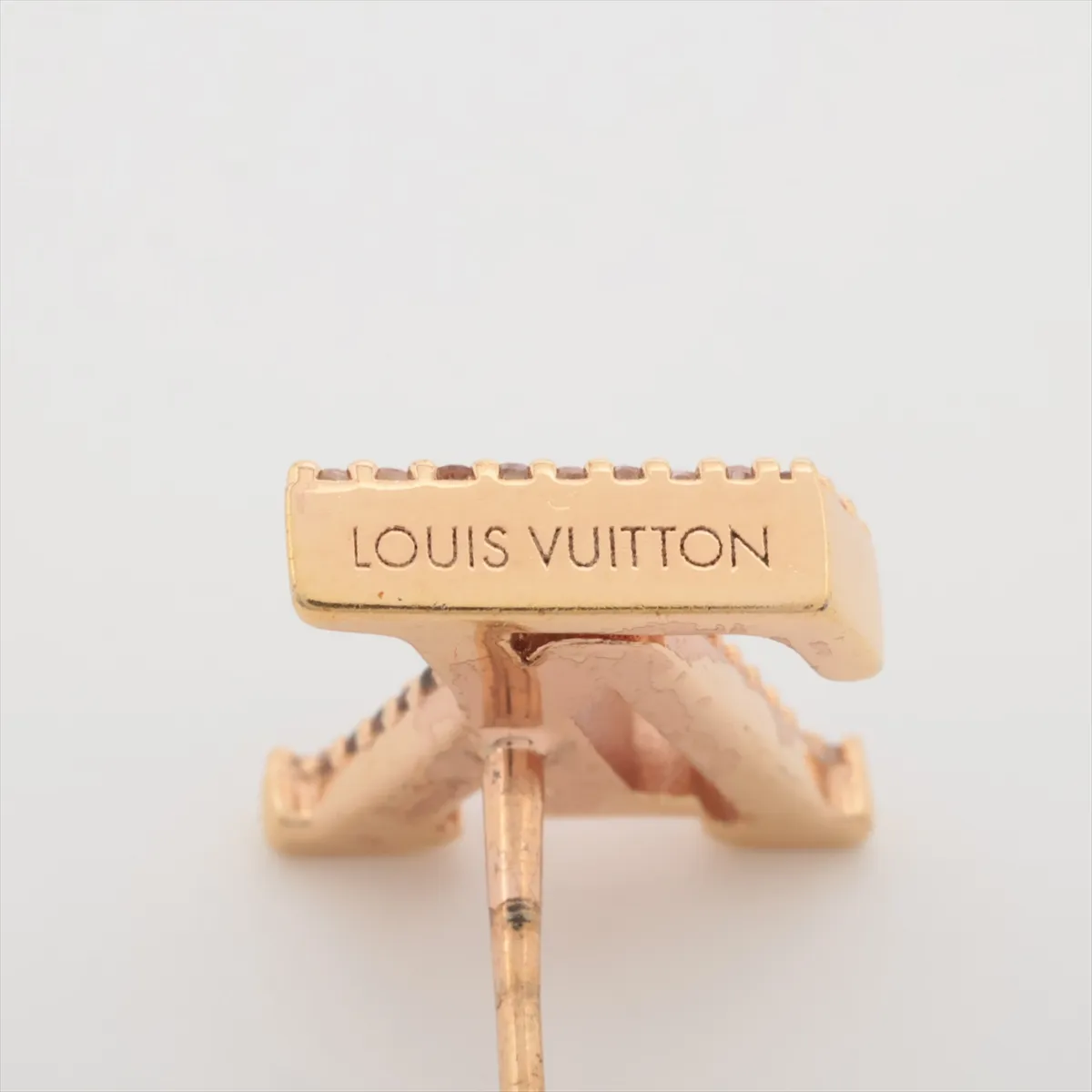 M00986 Earrings LV Iconic TE3232 Earrings (for both ears, one side only) GP x Rhinestone Pink gold — view 5
