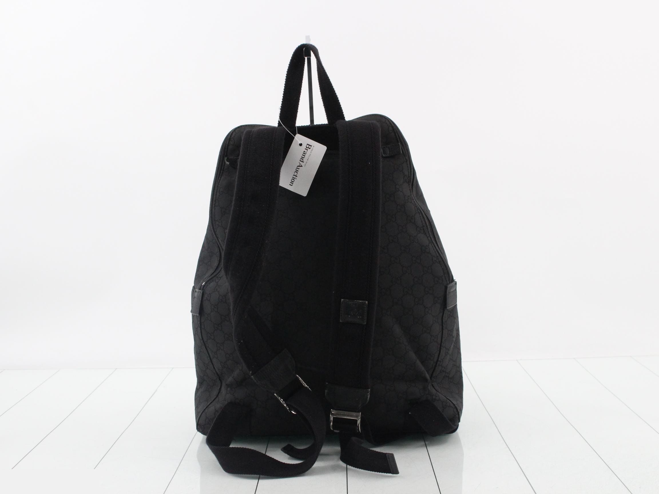 GG Nylon Backpack, 179606, Black, Men's — view 2