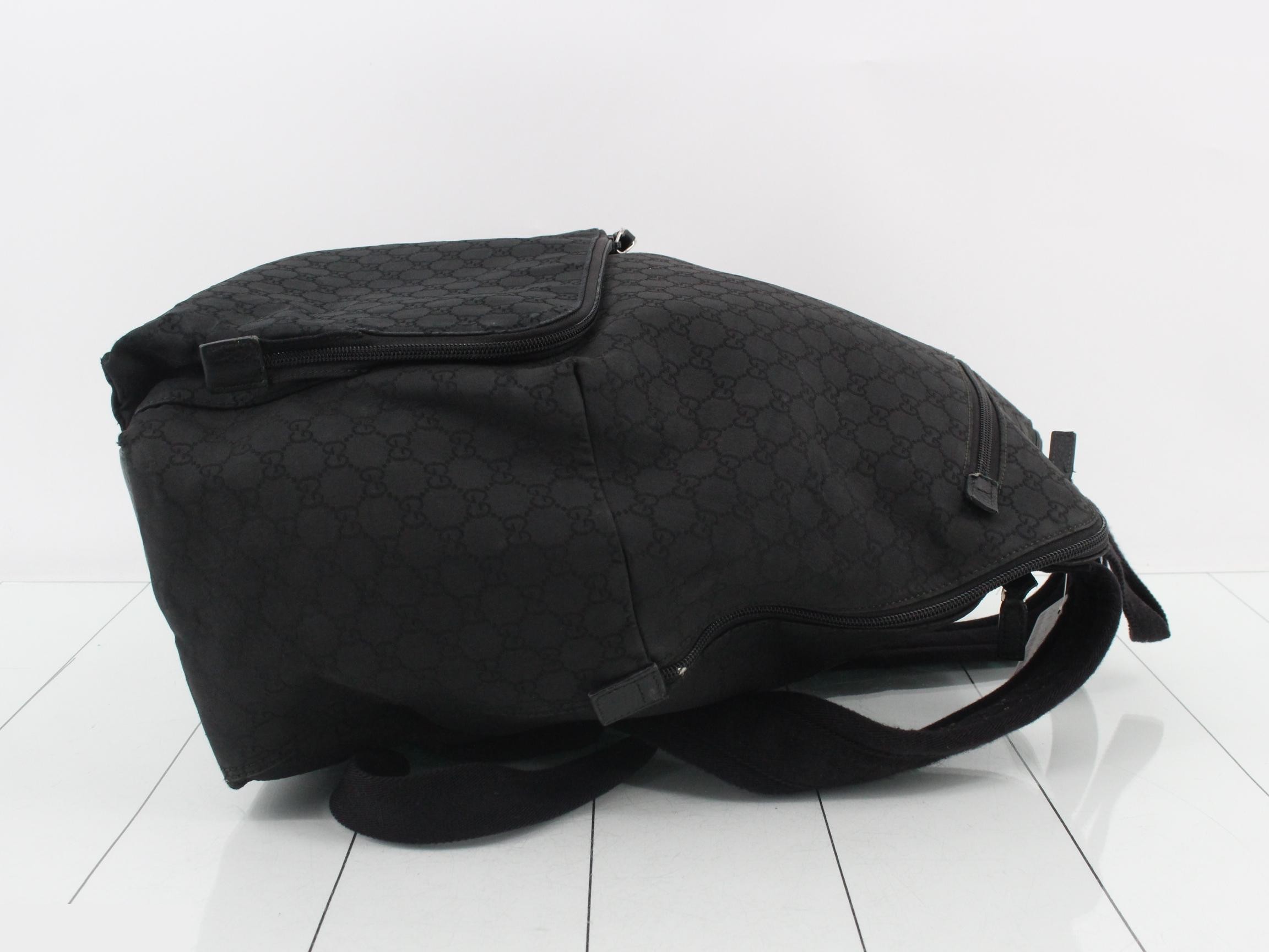 GG Nylon Backpack, 179606, Black, Men's — view 3