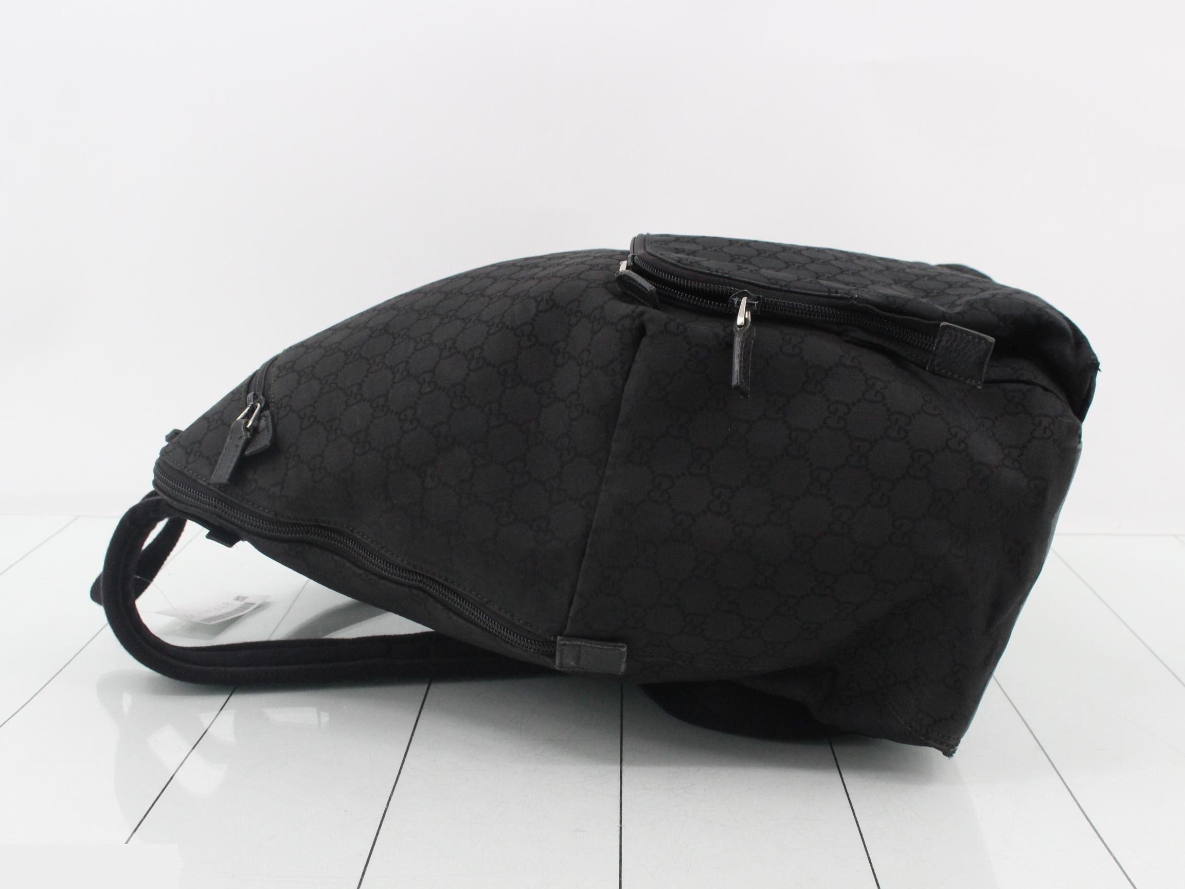 GG Nylon Backpack, 179606, Black, Men's — view 4