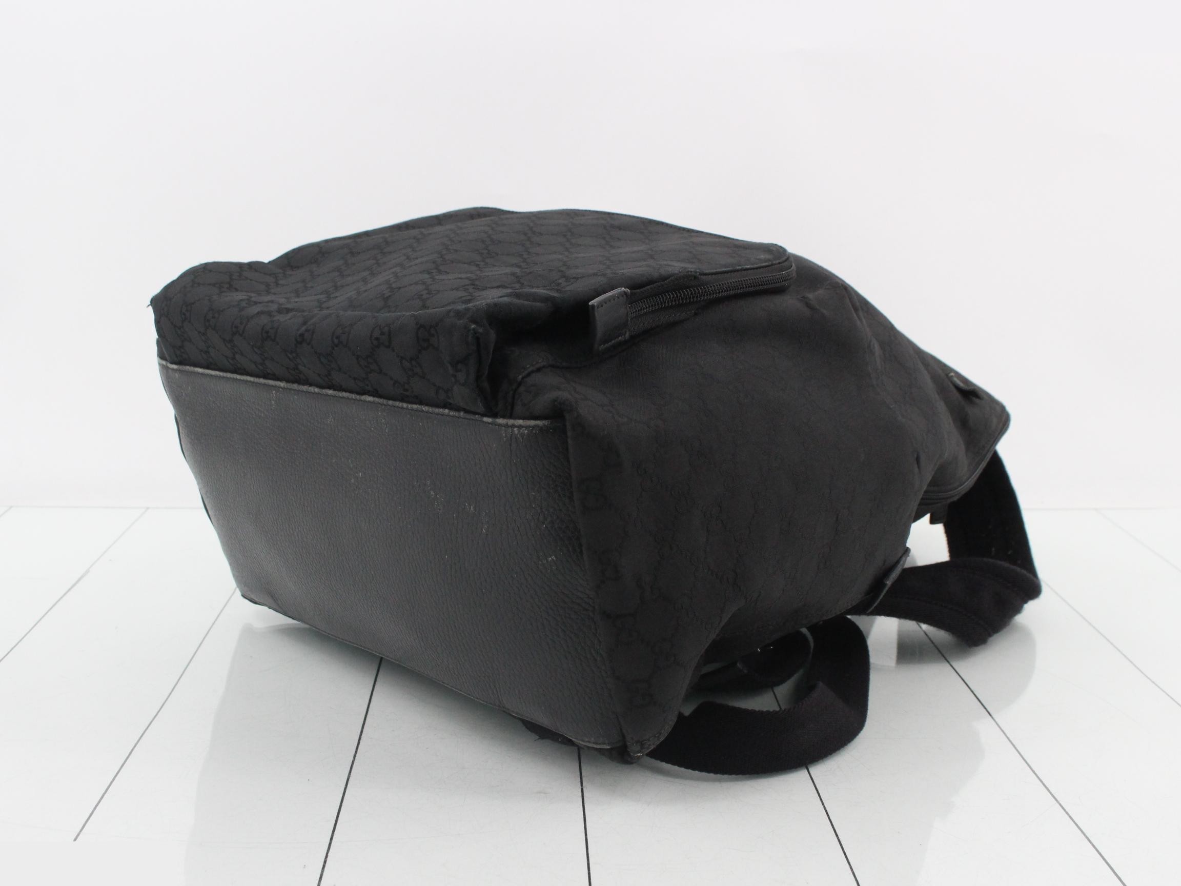 GG Nylon Backpack, 179606, Black, Men's — view 6