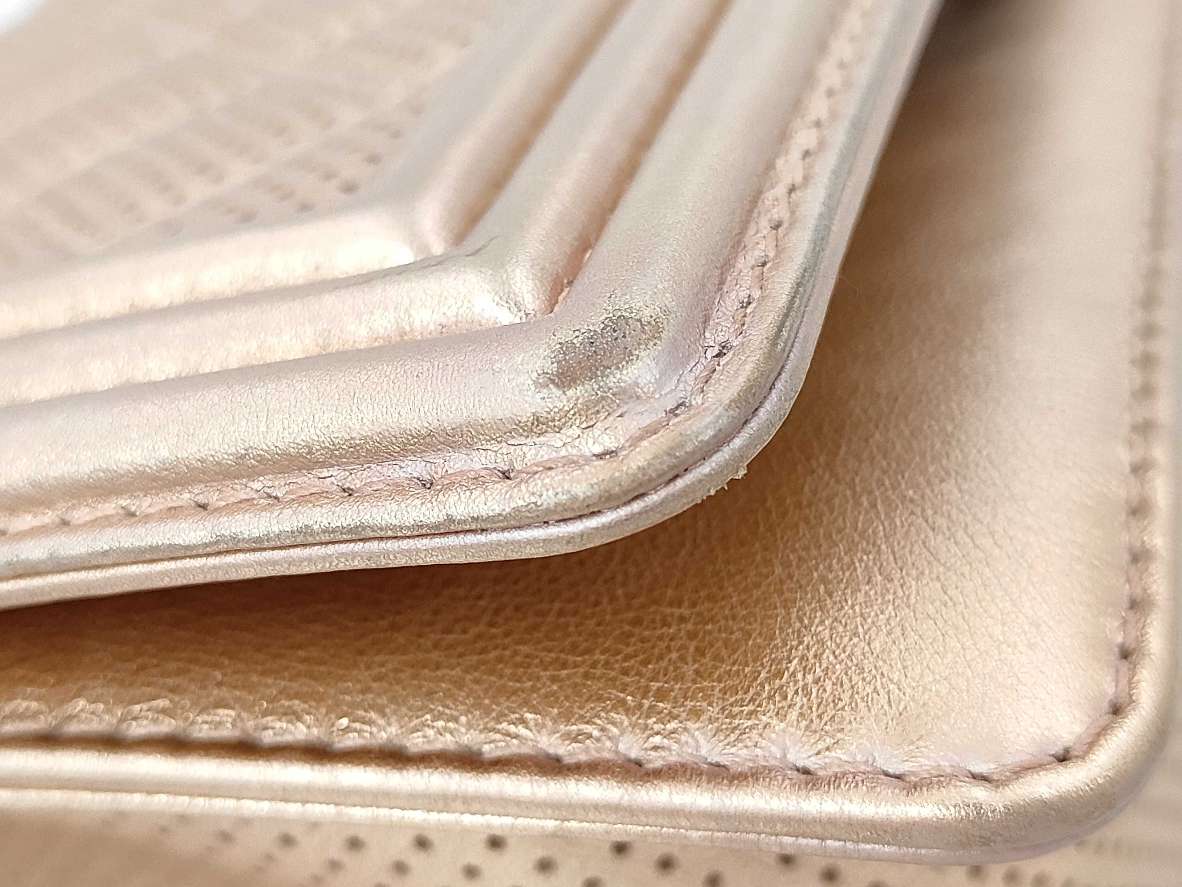 Boy Chanel Matelassé Chain Shoulder Bag, Perforated, Pink Gold — view 12