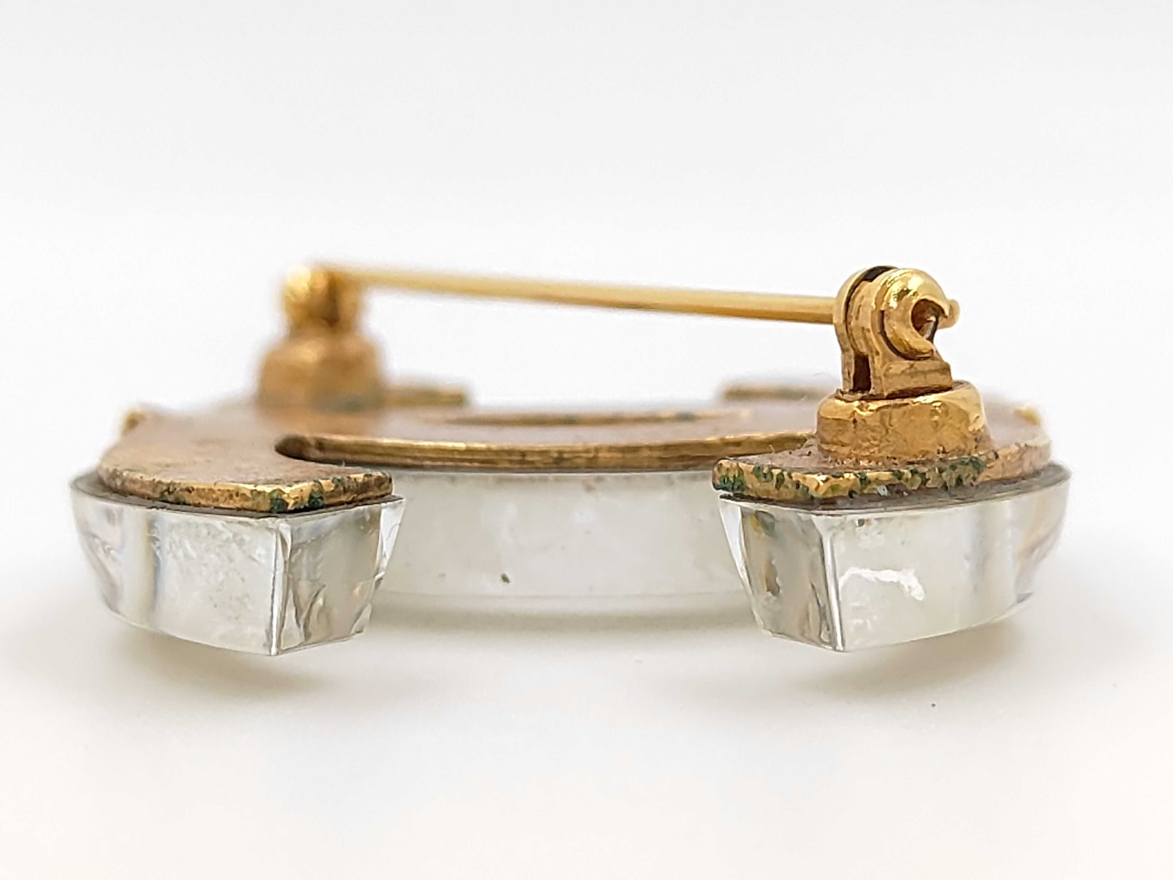 Brooch, Clear, with Plate, 02A — view 4