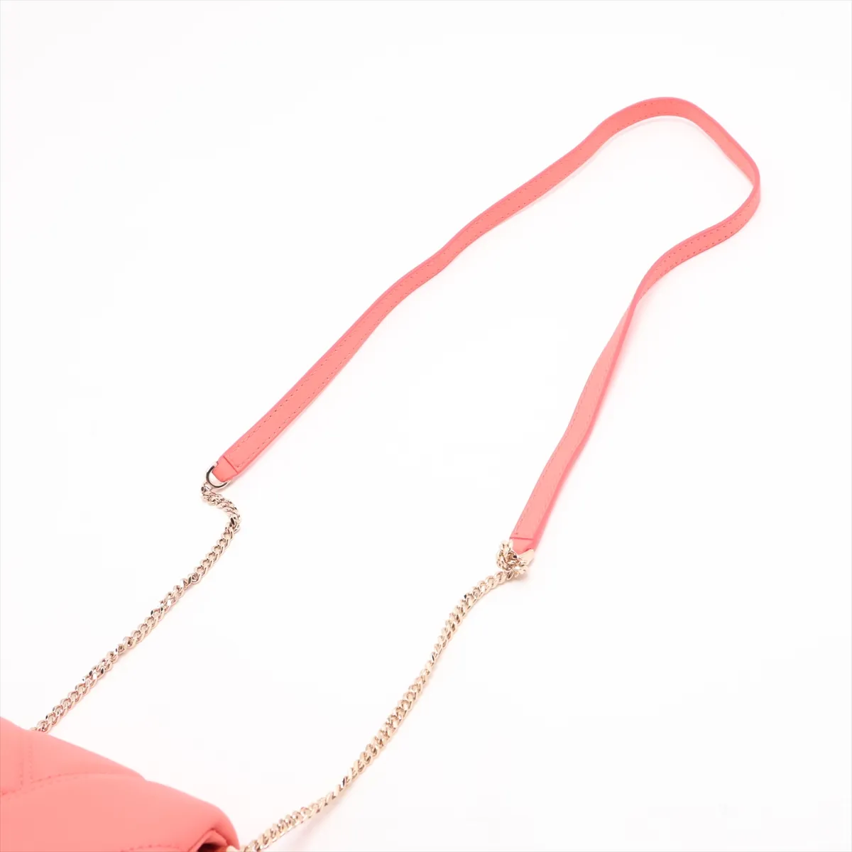 Serpenti Cabochon Leather Chain Shoulder Bag, Orange — view 5