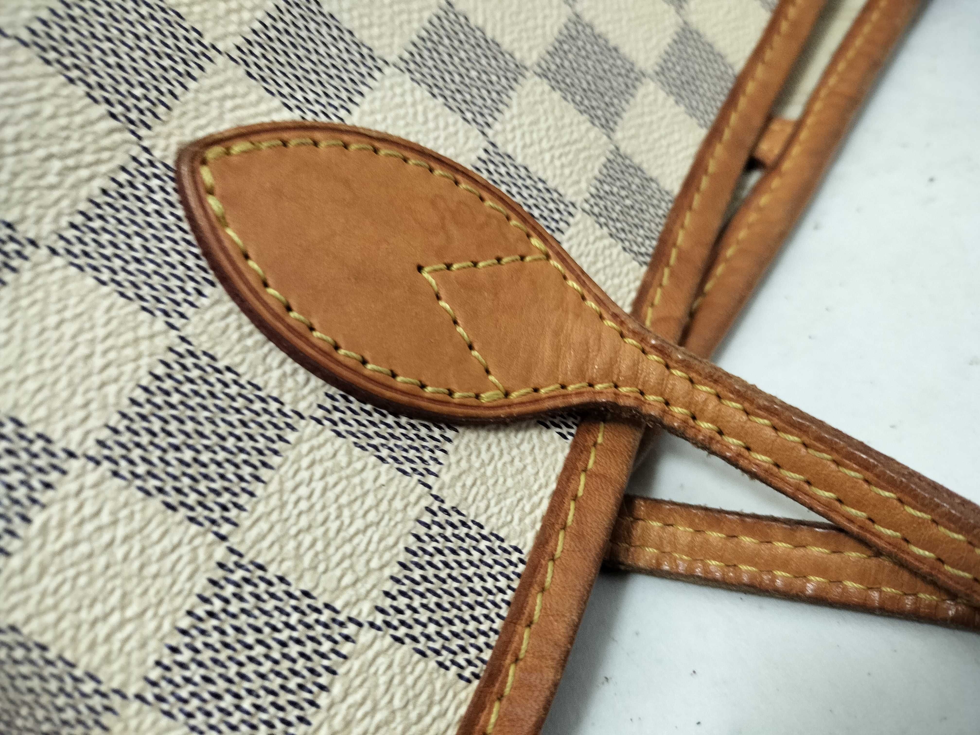 Damier Azur Neverfull MM Tote Bag N51107 SA2161 — view 5