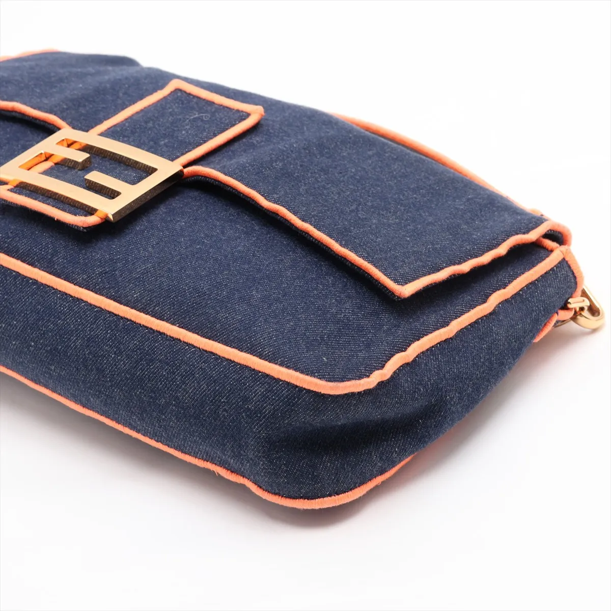 Mamma Bucket 8BR771 Denim 2-Way Shoulder Bag, Blue — view 3