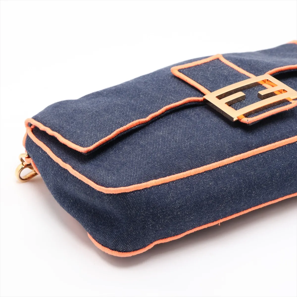 Mamma Bucket 8BR771 Denim 2-Way Shoulder Bag, Blue — view 4
