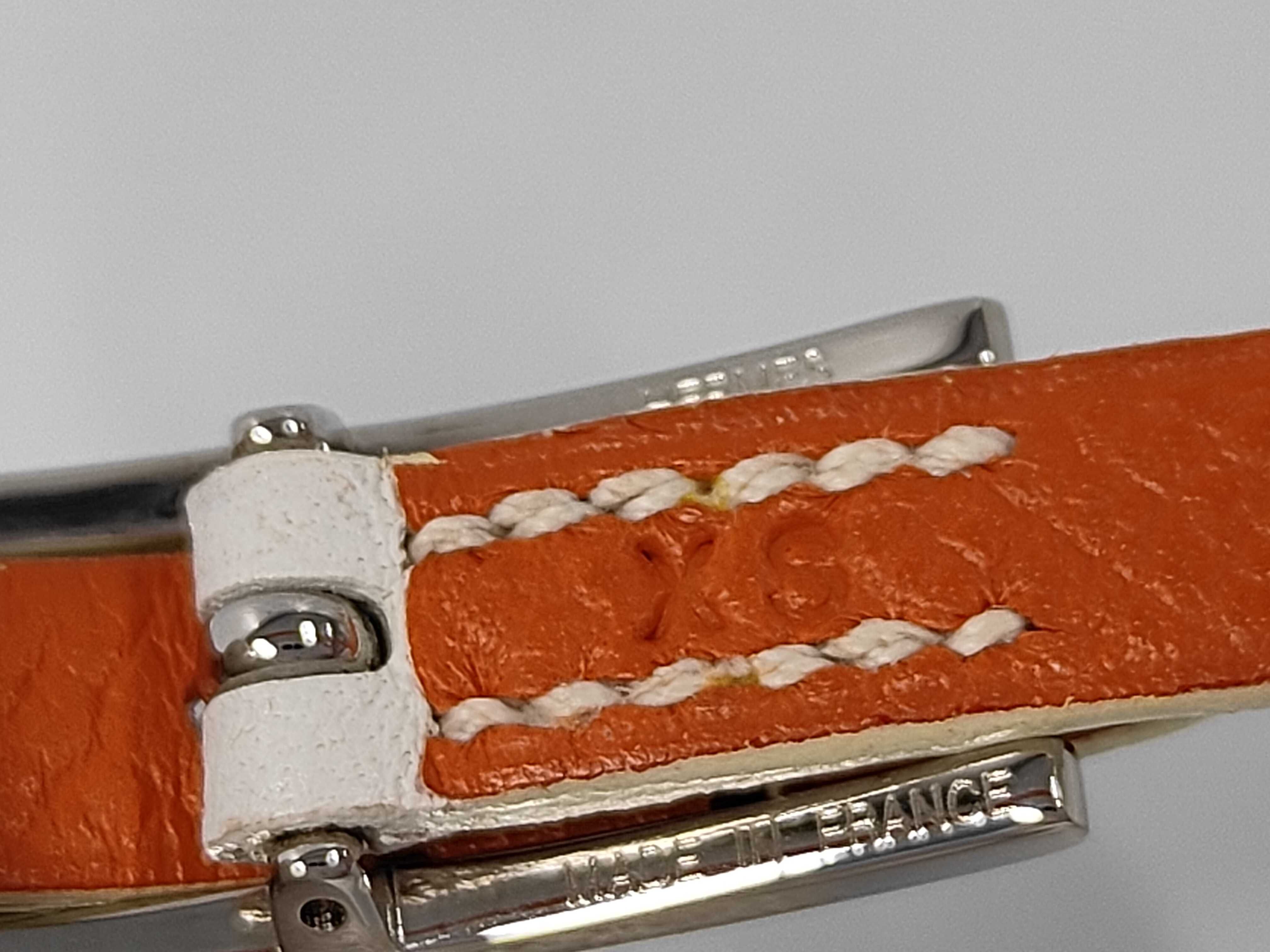Leather Appi 3 Bracelet, White, X Stamp, Bracelet/Bangle — view 6