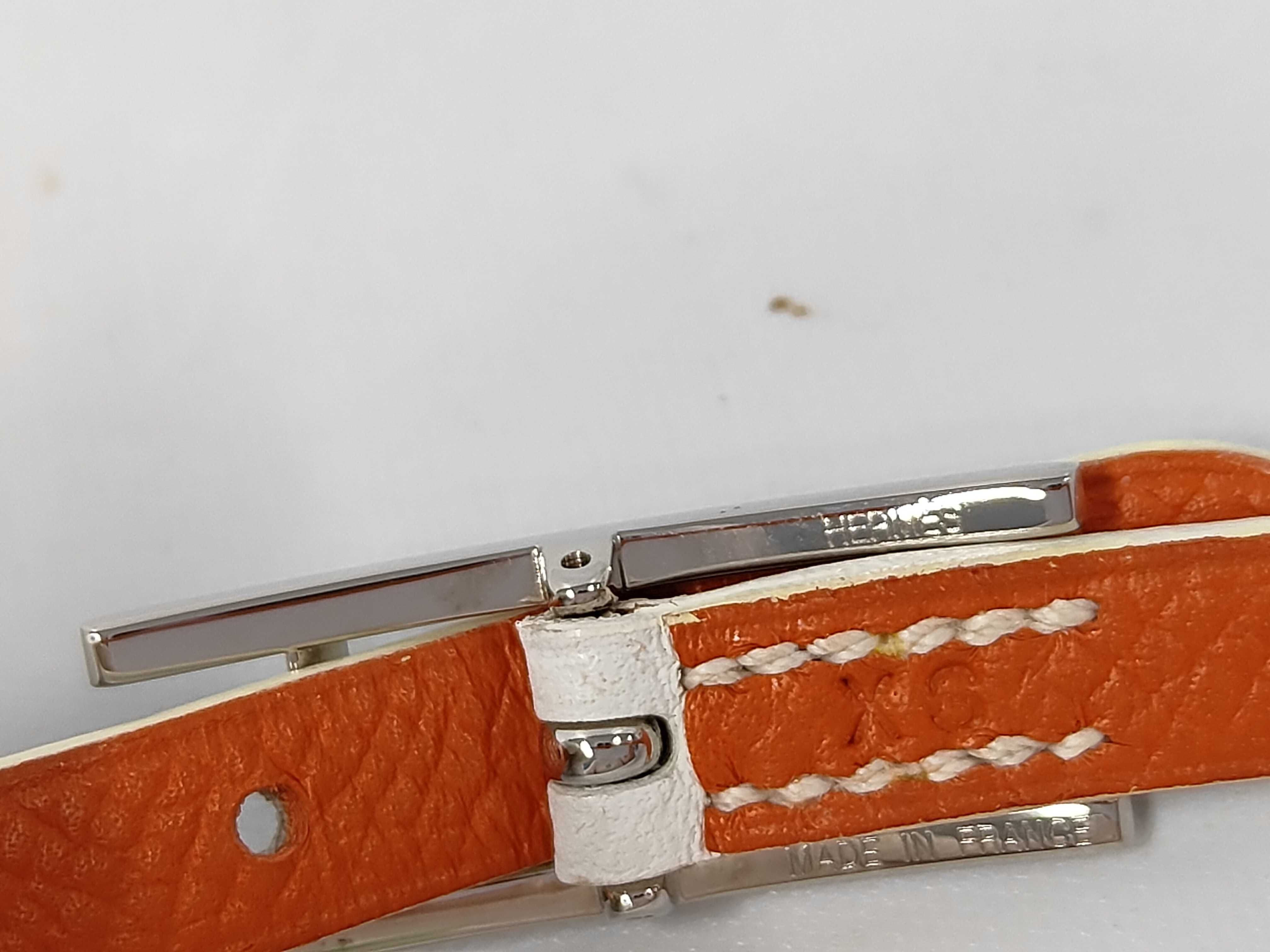 Leather Appi 3 Bracelet, White, X Stamp, Bracelet/Bangle — view 7