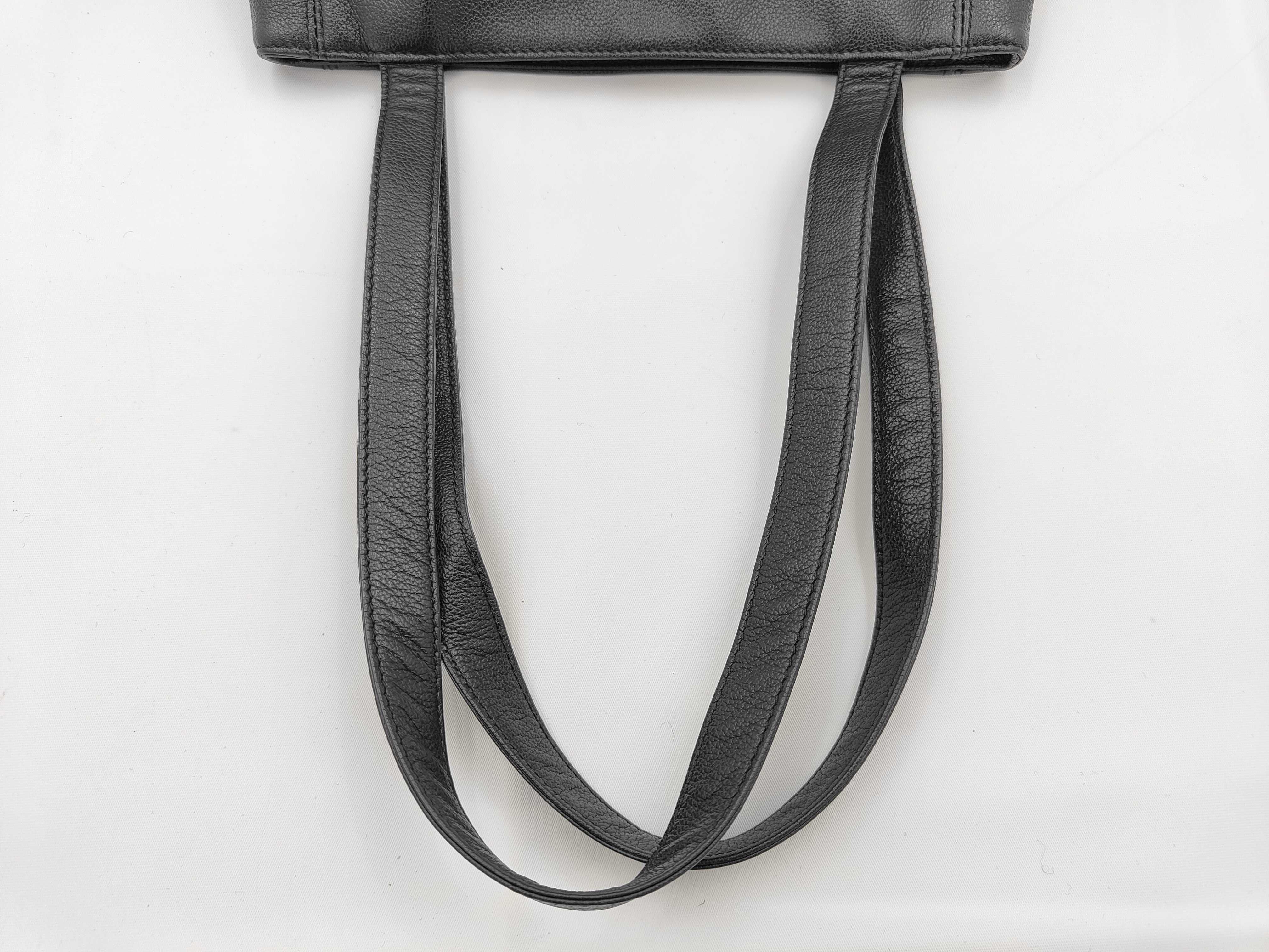 Coco Mark Caviar Skin Tote Bag with Silver Hardware 5418531 Tote Bag — view 3