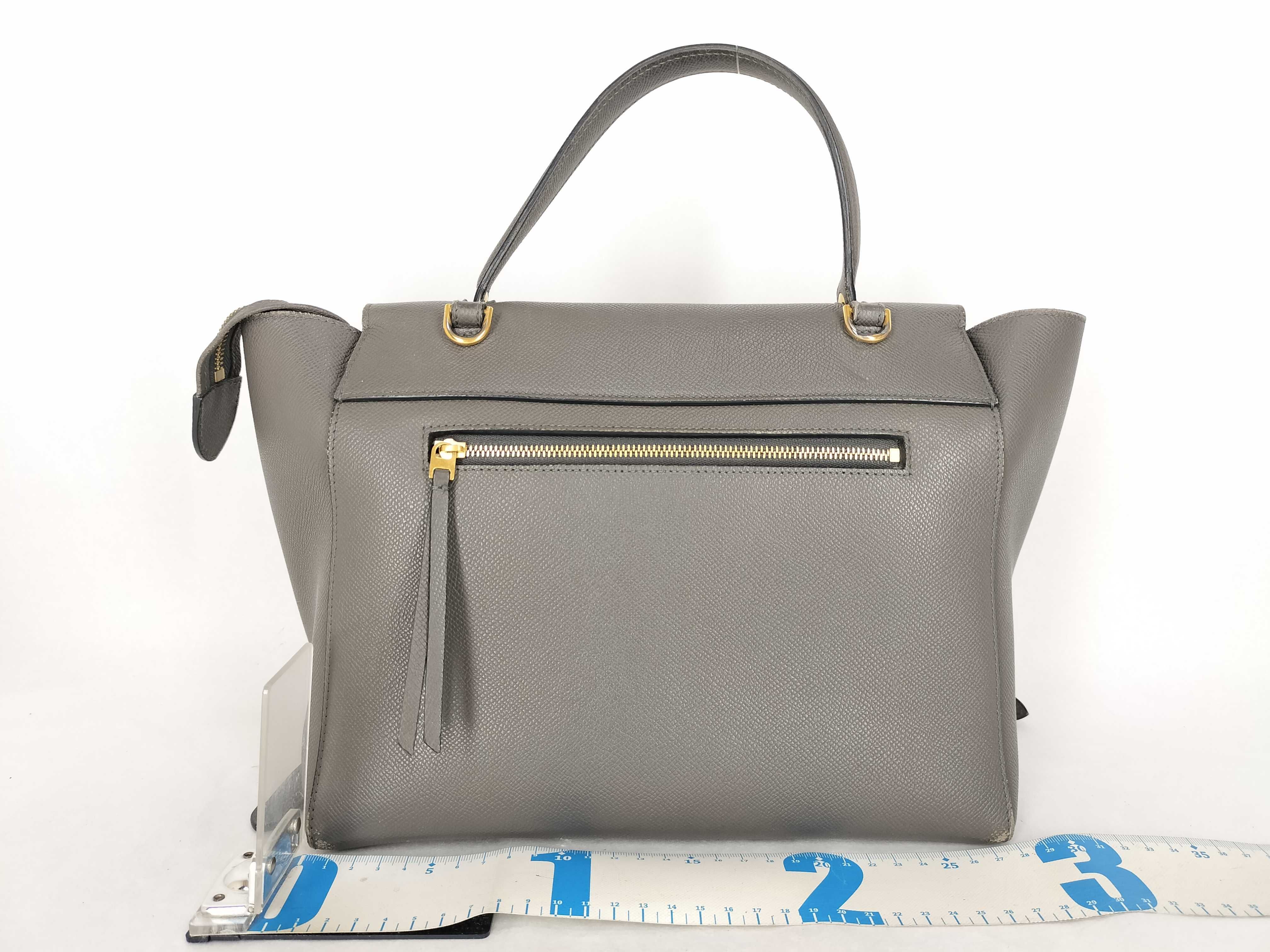 Grey Calfskin Belt Bag 2-Way Handbag — view 2