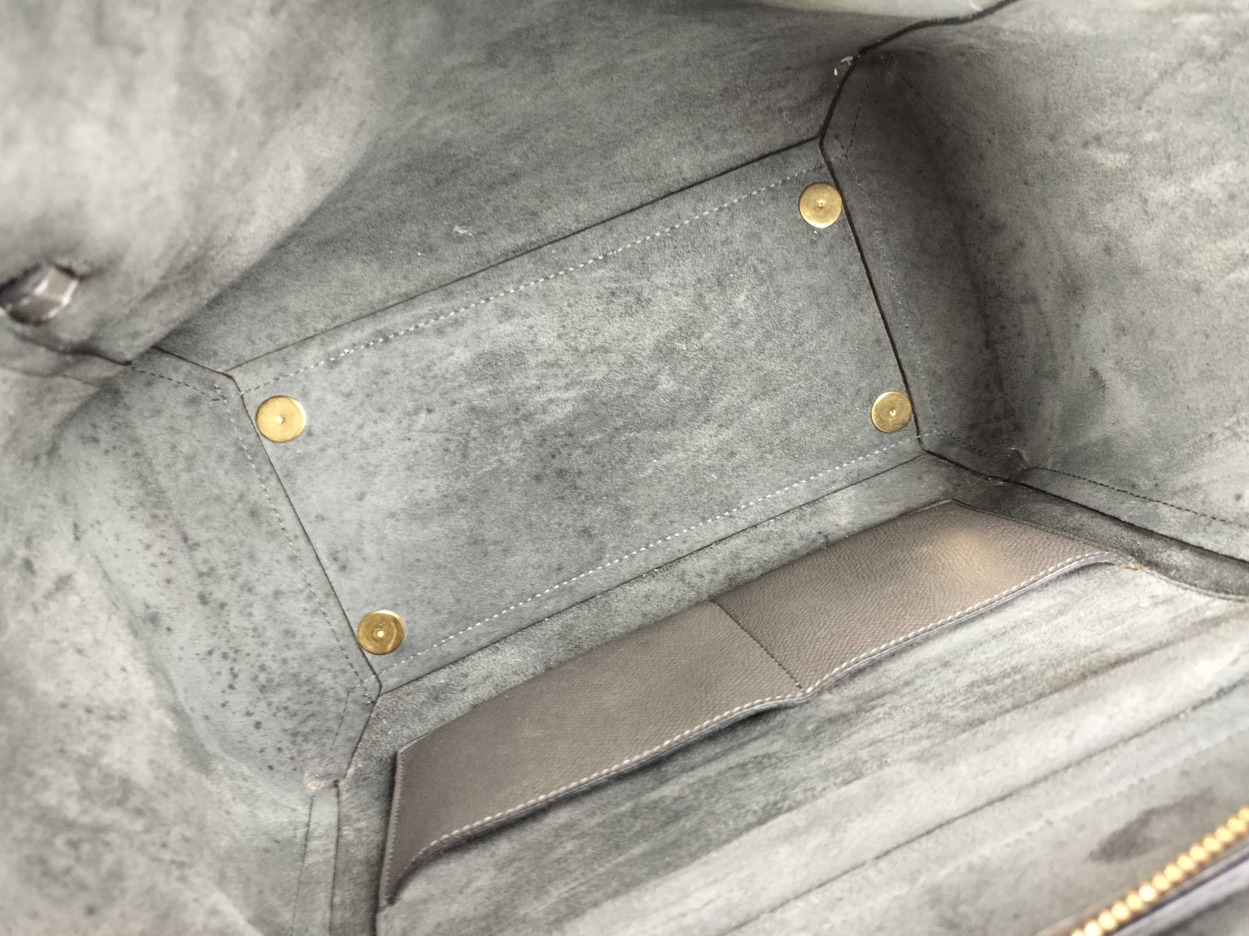 Grey Calfskin Belt Bag 2-Way Handbag — view 11