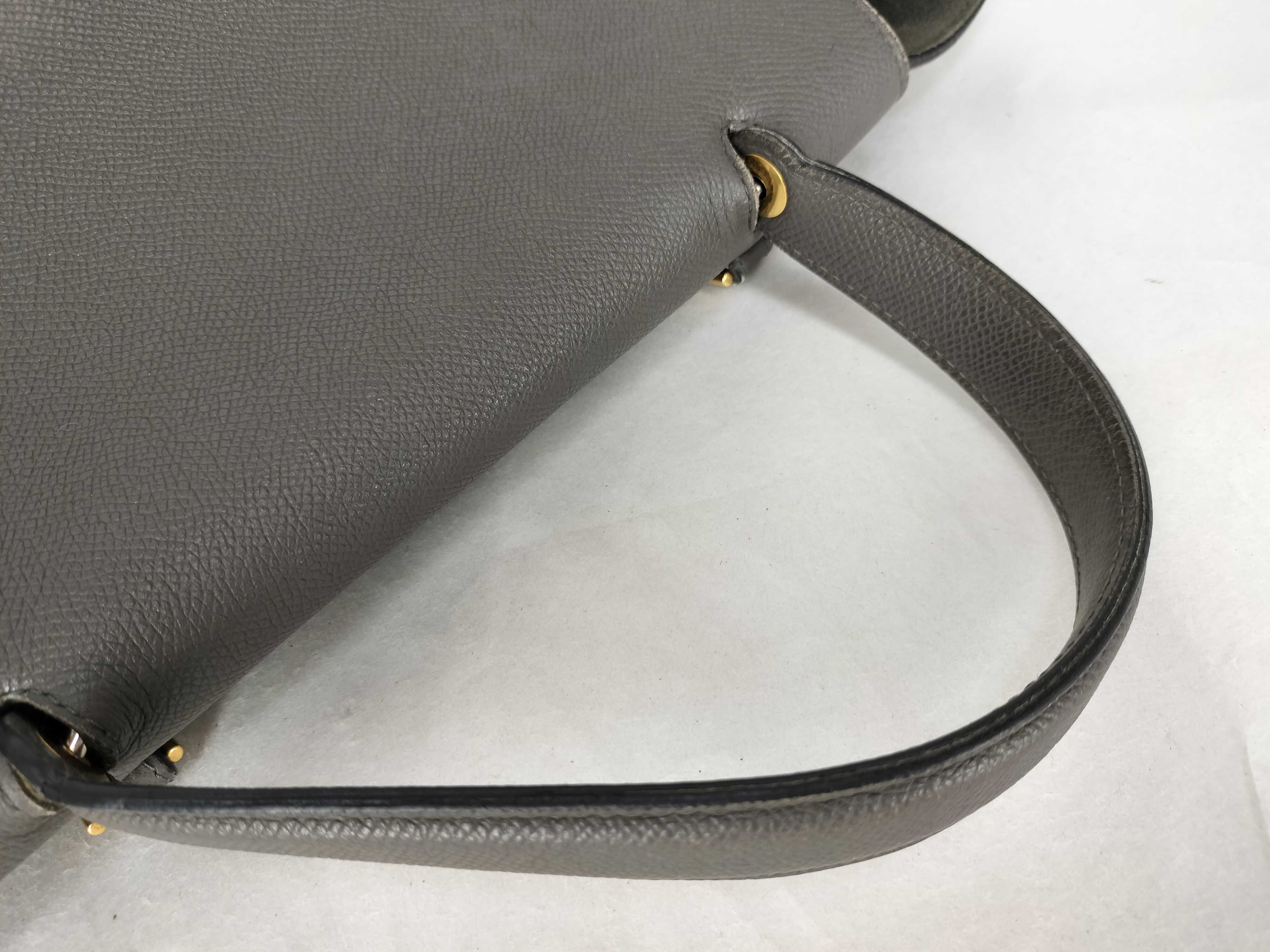 Grey Calfskin Belt Bag 2-Way Handbag — view 3