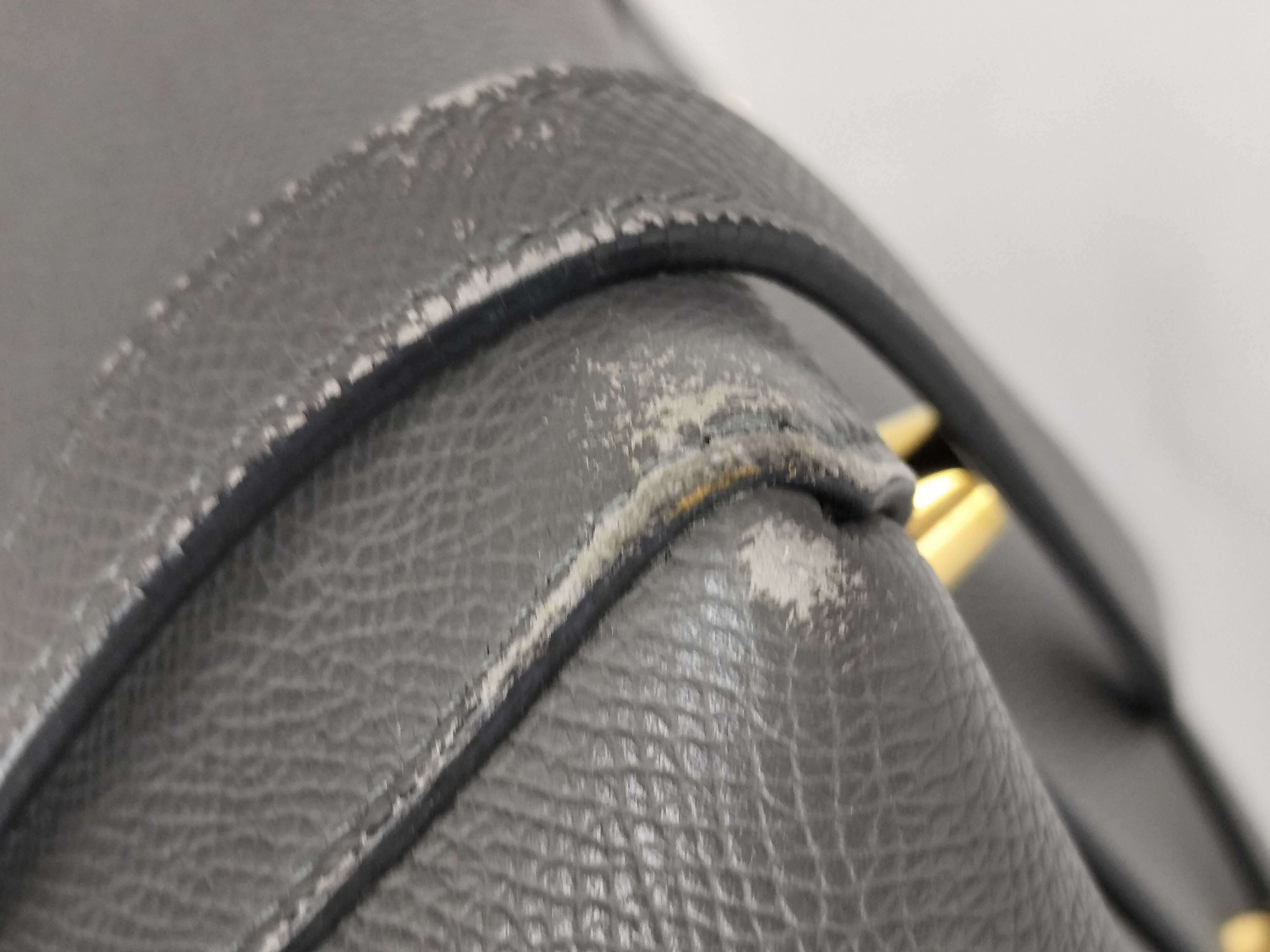 Grey Calfskin Belt Bag 2-Way Handbag — view 7
