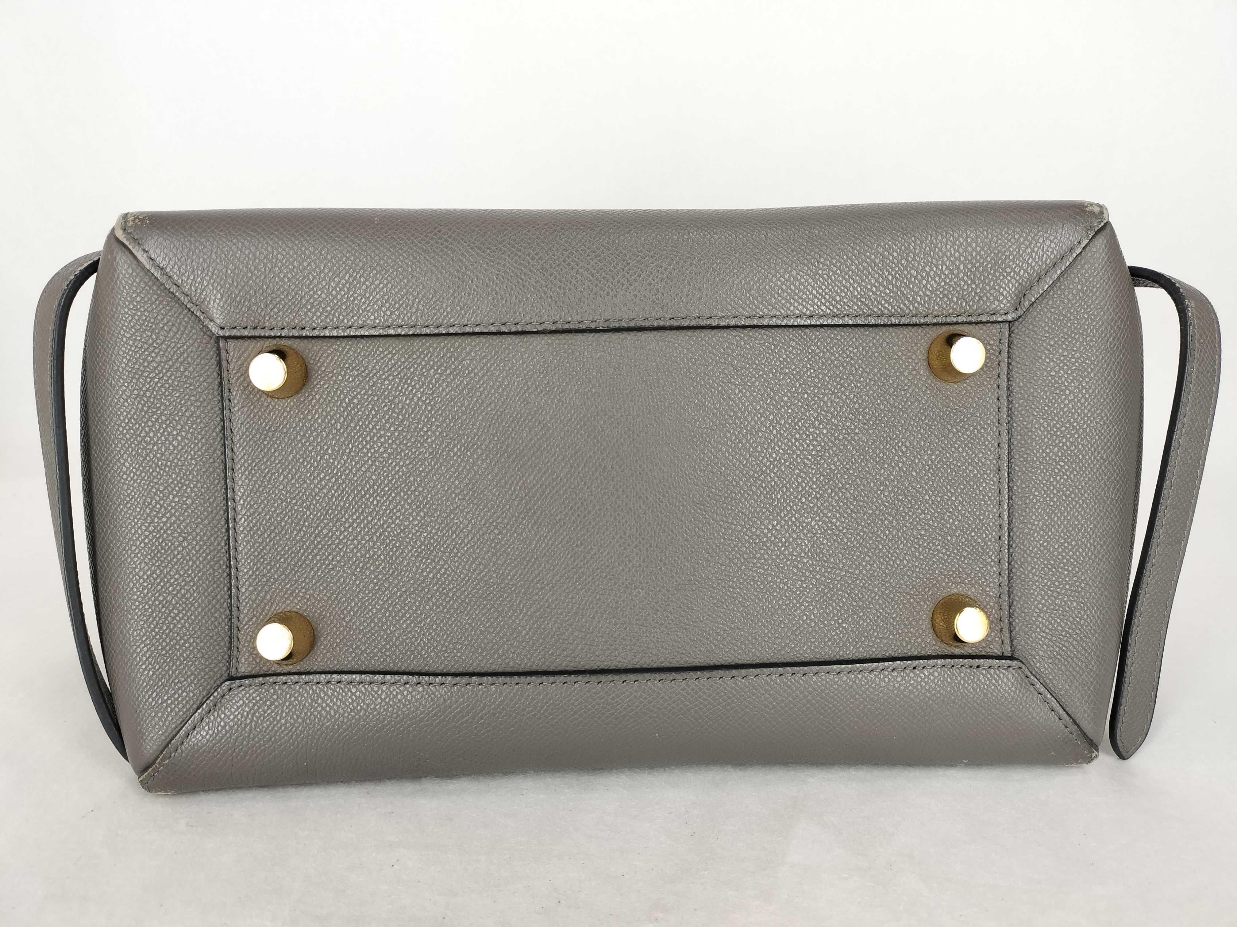 Grey Calfskin Belt Bag 2-Way Handbag — view 8