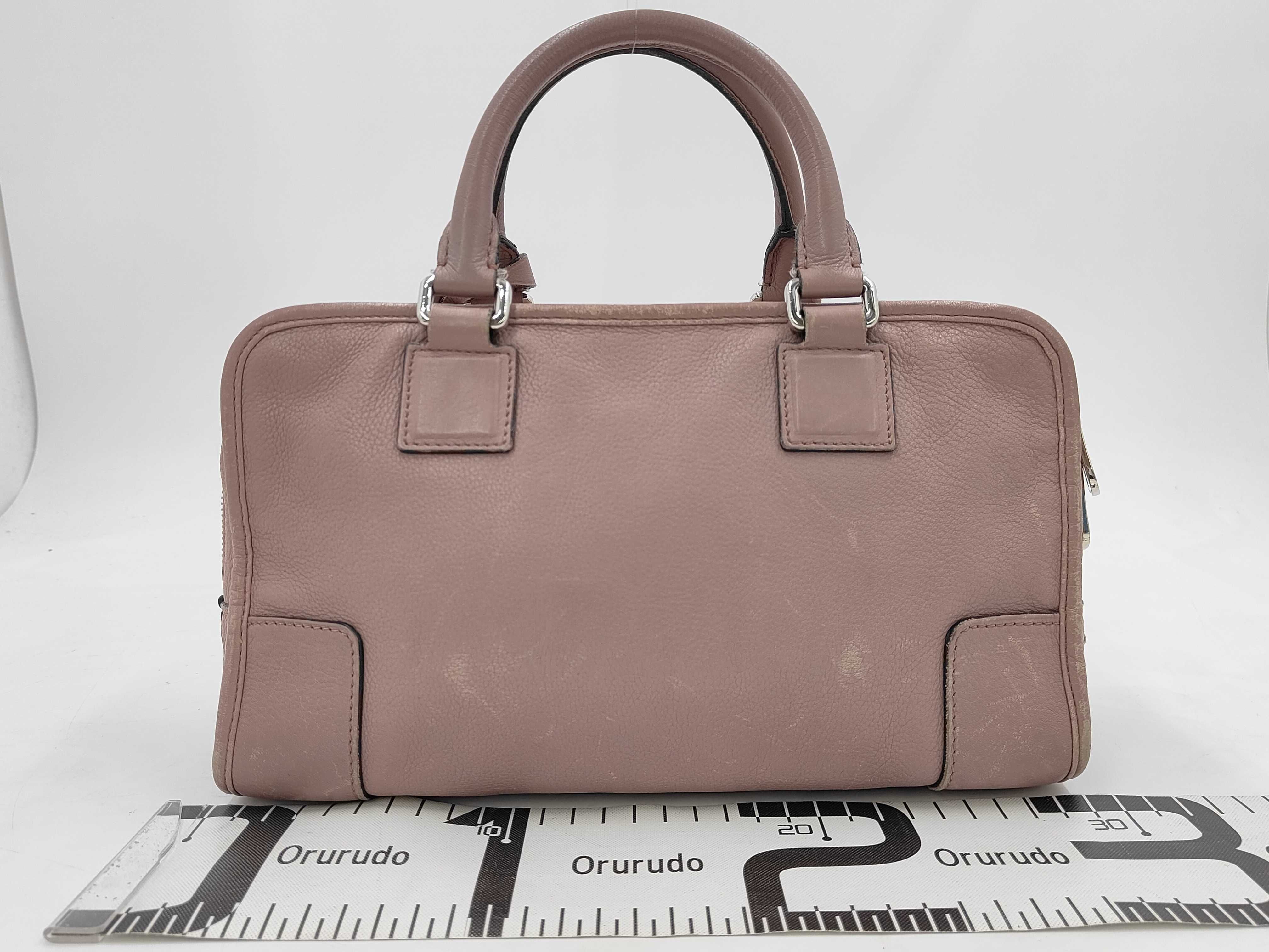 Amazona 28 Leather Tote Bag (Pink Beige) — view 2