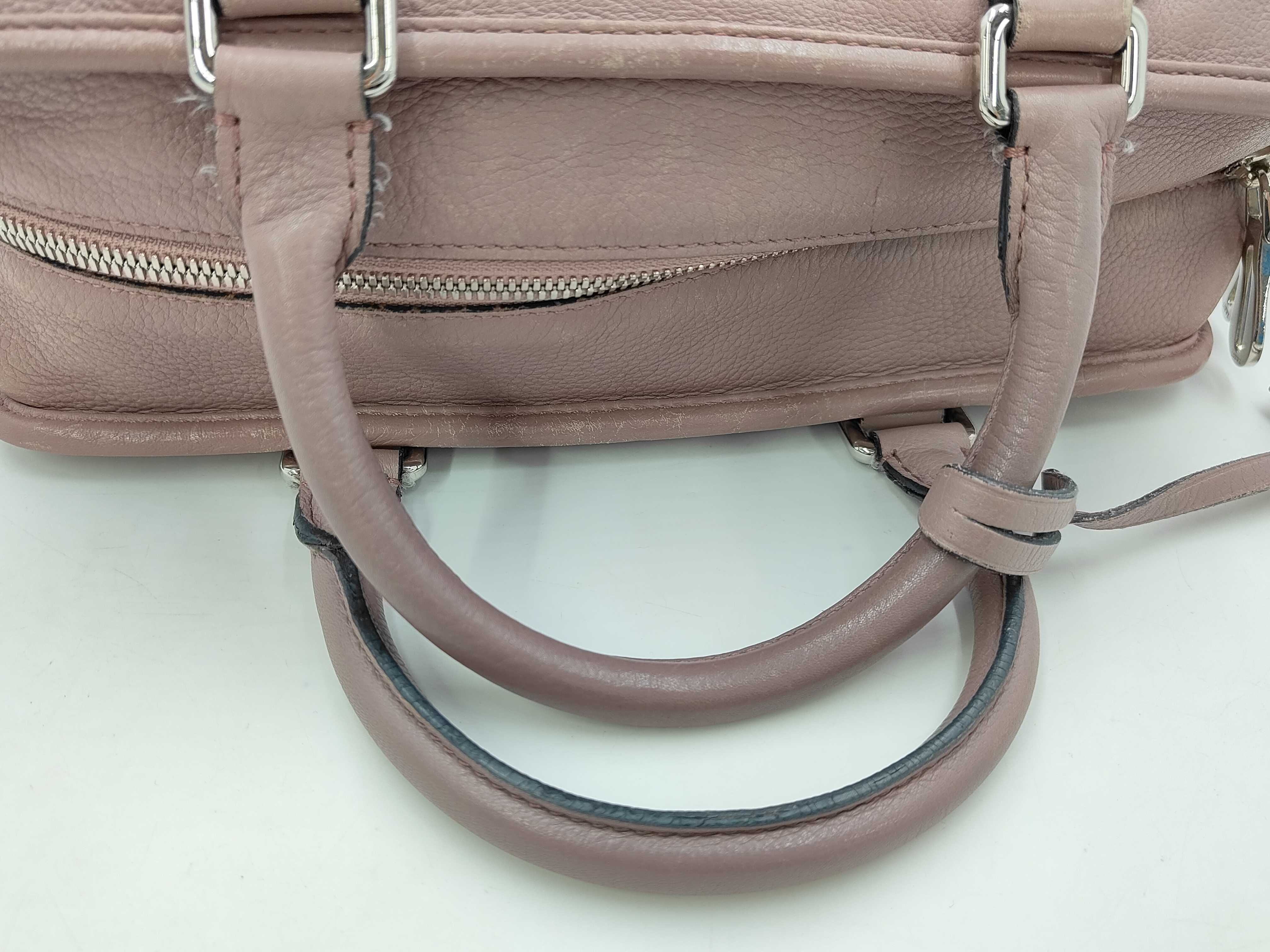 Amazona 28 Leather Tote Bag (Pink Beige) — view 5