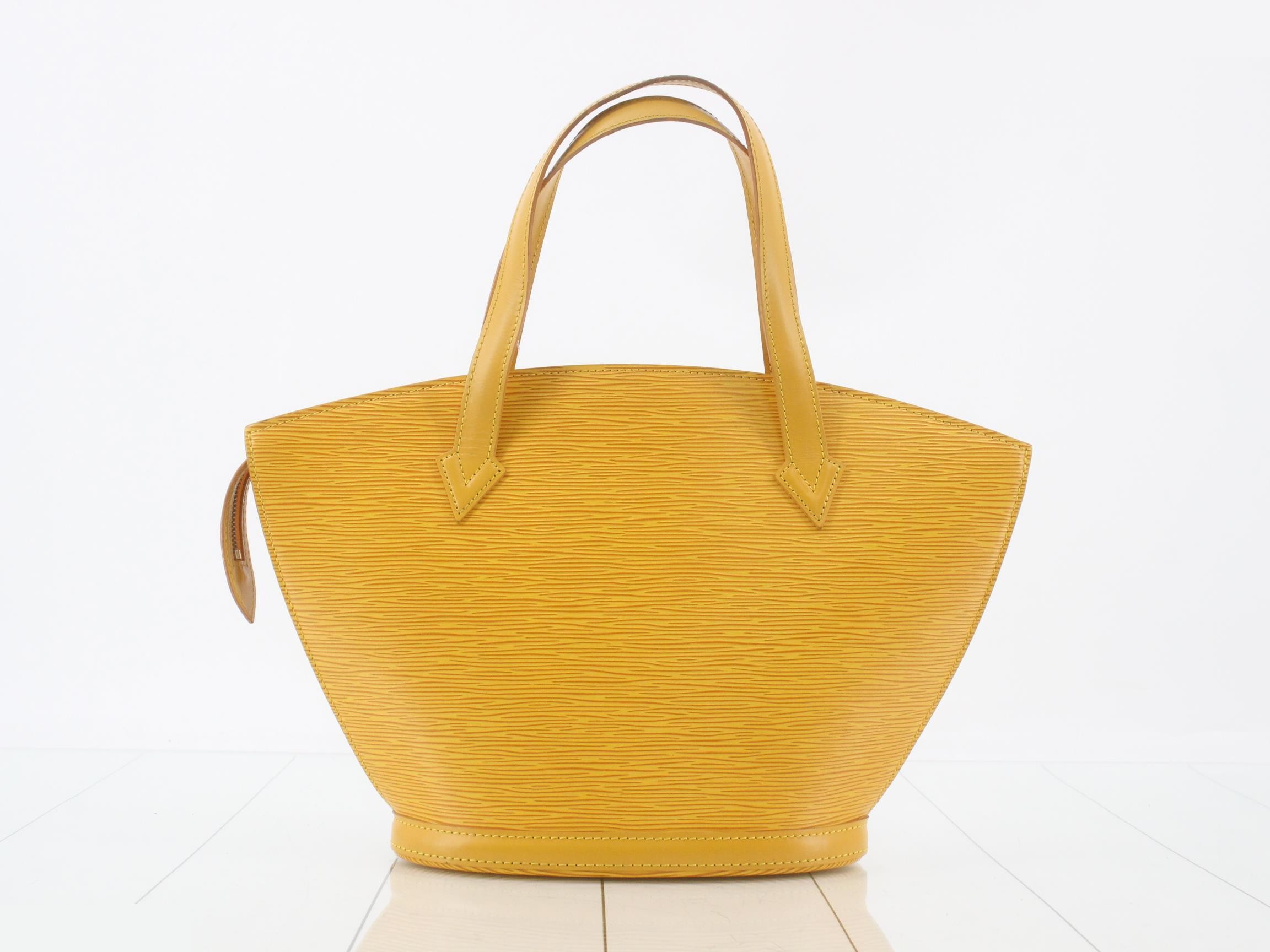 Epi Saint Jacques Tassili Yellow Handbag — view 2