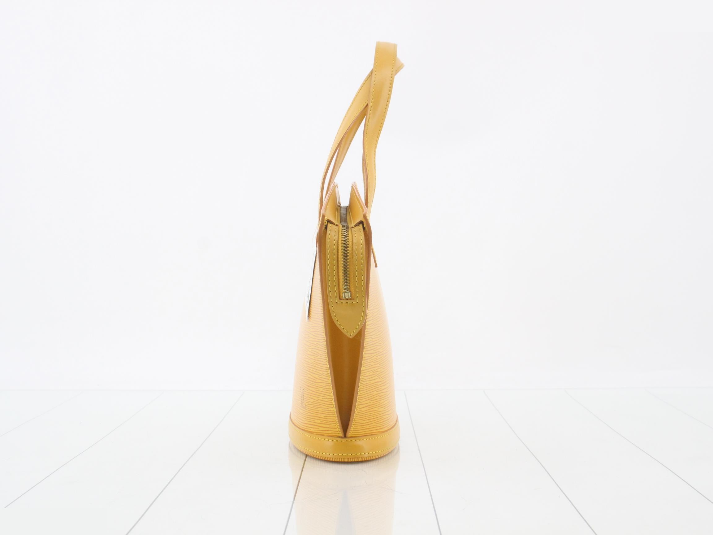 Epi Saint Jacques Tassili Yellow Handbag — view 3