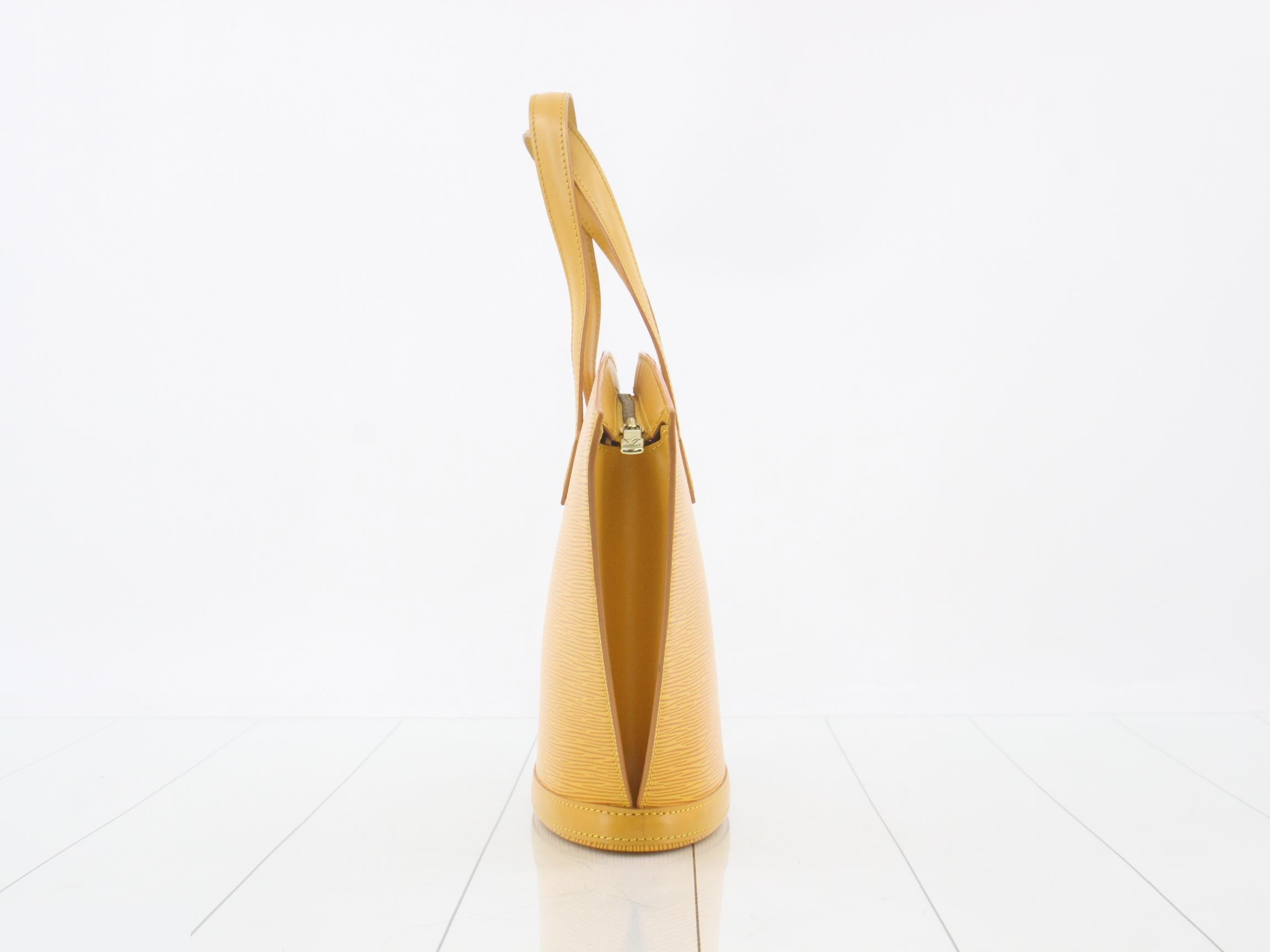 Epi Saint Jacques Tassili Yellow Handbag — view 4