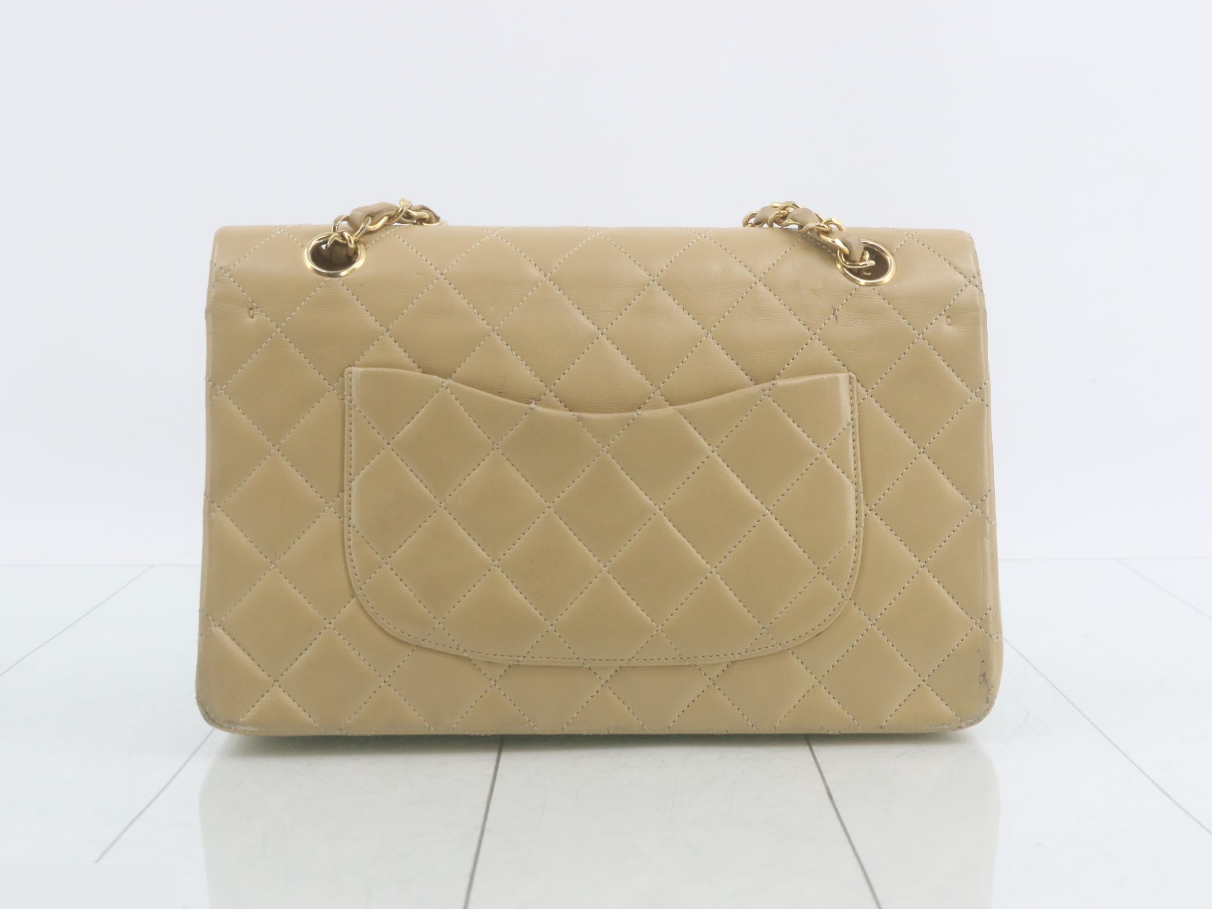 Matelassé (Bag) Beige Double Chain Shoulder Bag — view 2