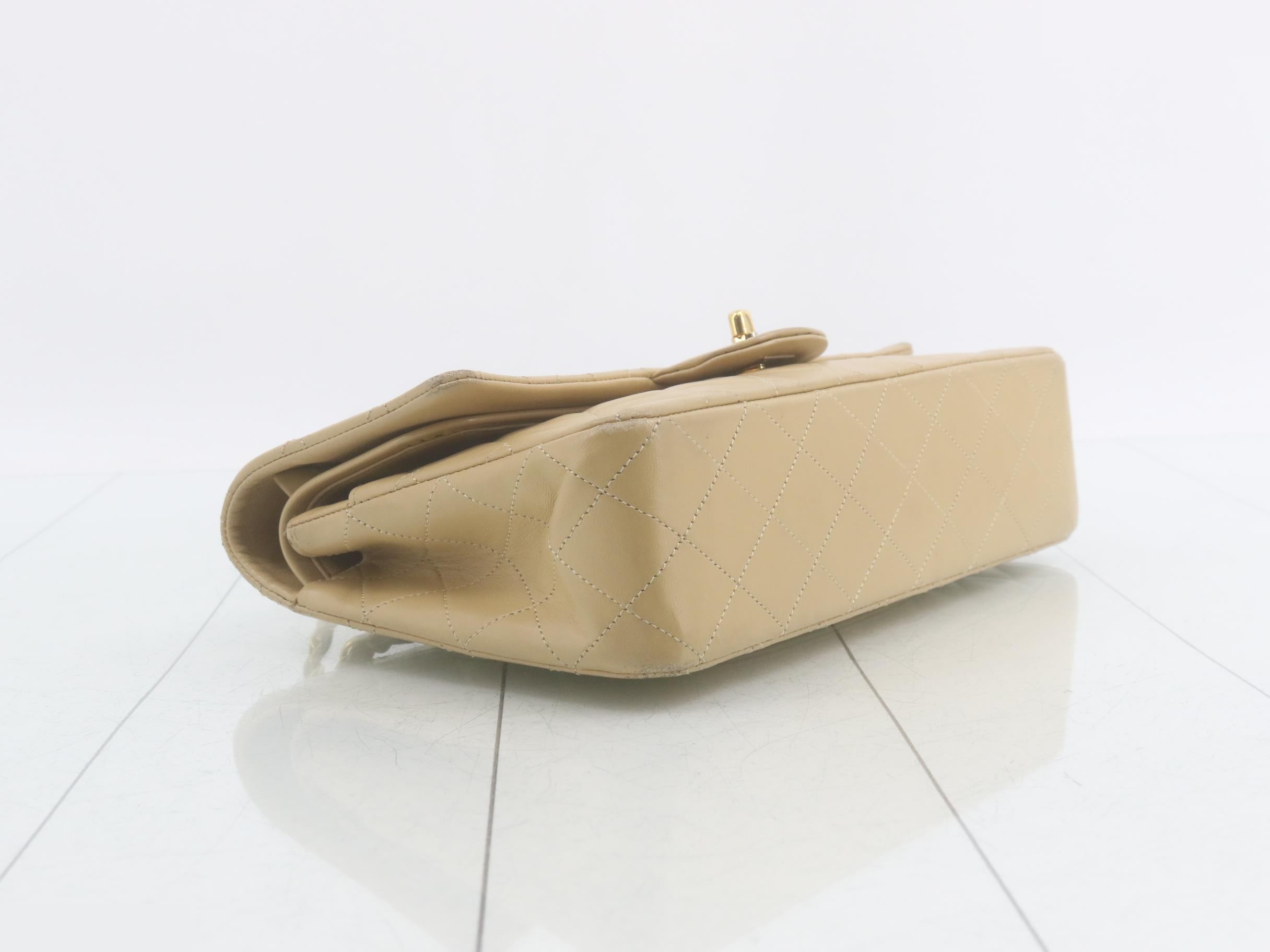 Matelassé (Bag) Beige Double Chain Shoulder Bag — view 5