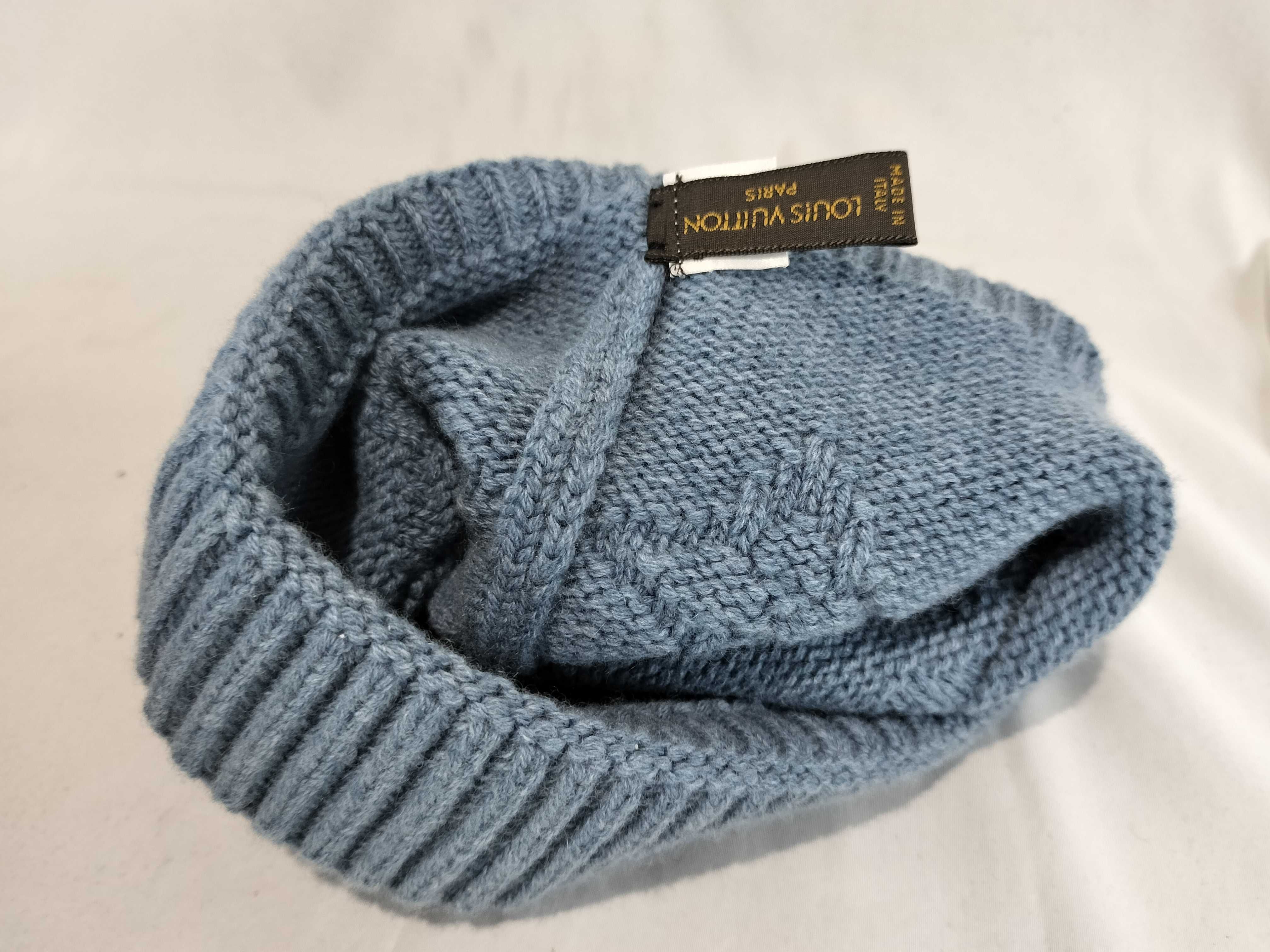 Knit Cap Cashmere Blue Box Included Handbag — view 8