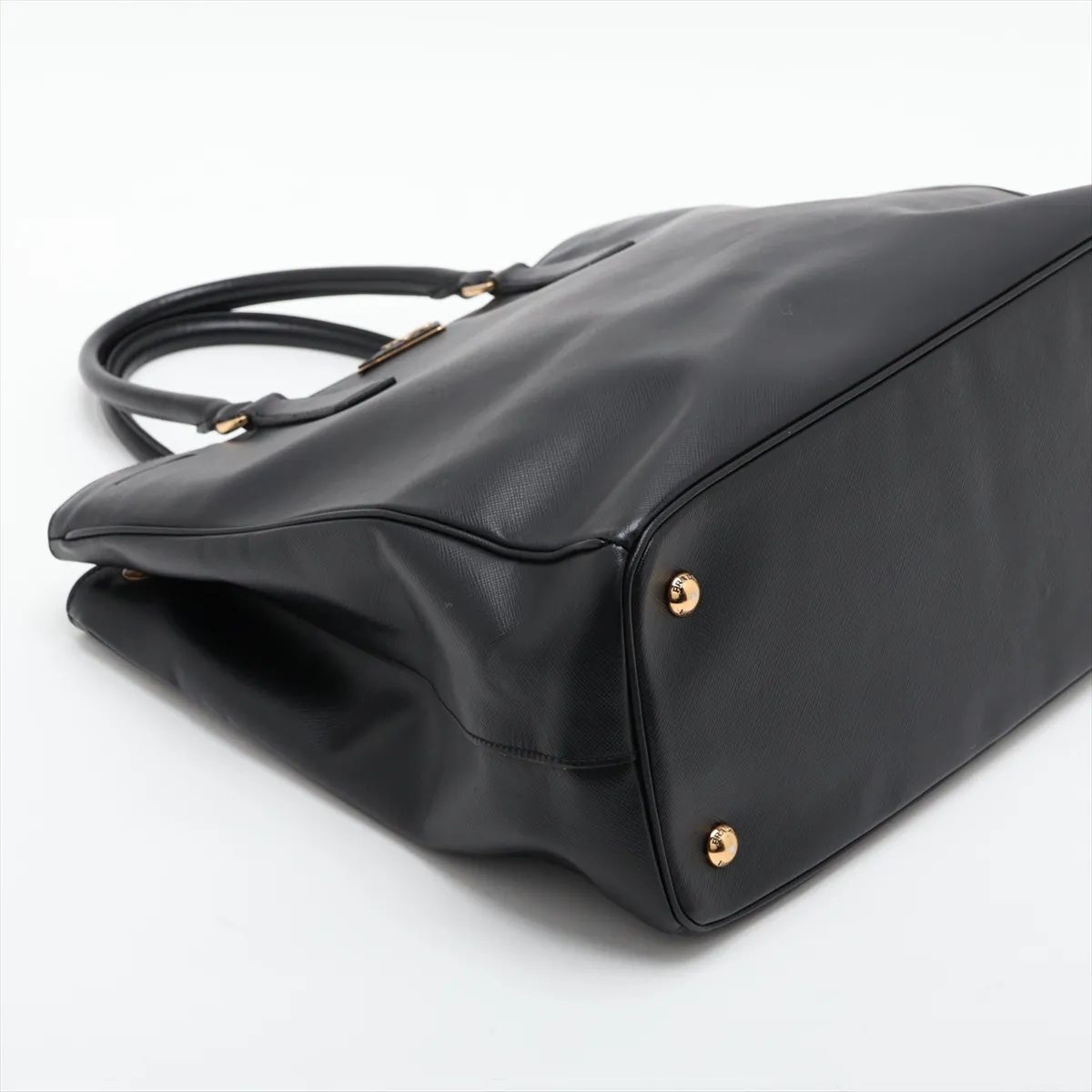 Saffiano Galleria Leather 2-Way Handbag, Black — view 4