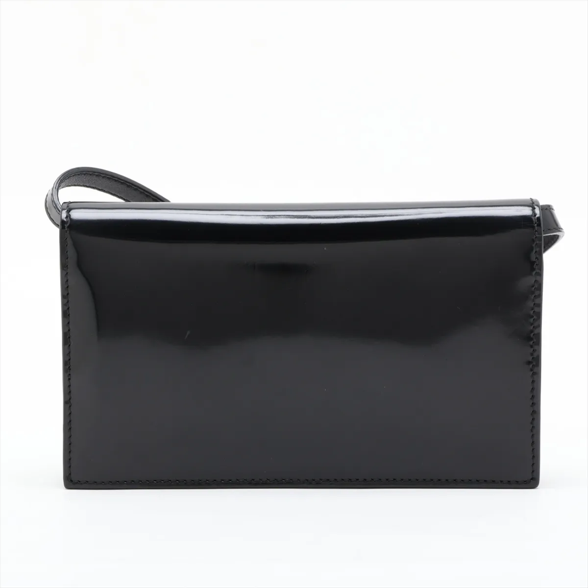 Interlocking G 369664 Patent Leather Shoulder Bag, Black — view 2