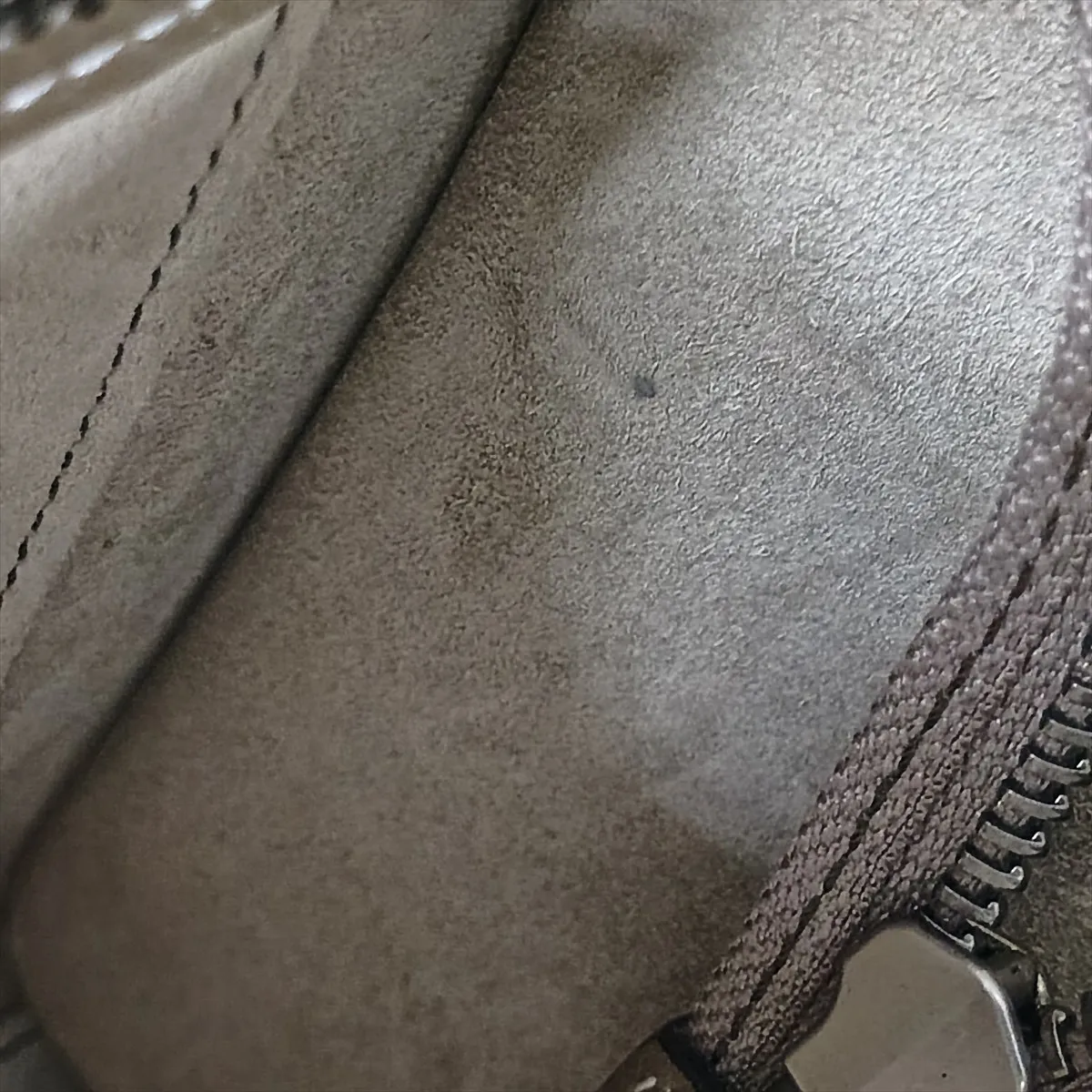 Luggage Nano Shopper Leather 2-Way Handbag, Greige — view 13