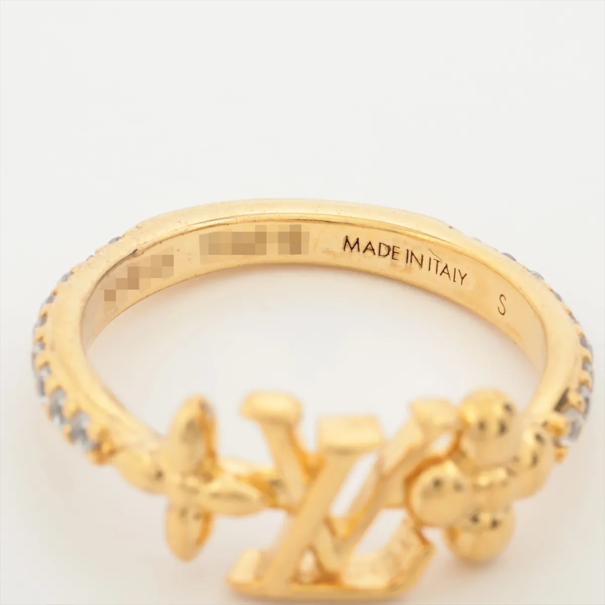 M1461S Ring LV Iconic TE4213 Ring S GP x Rhinestone Gold — view 3