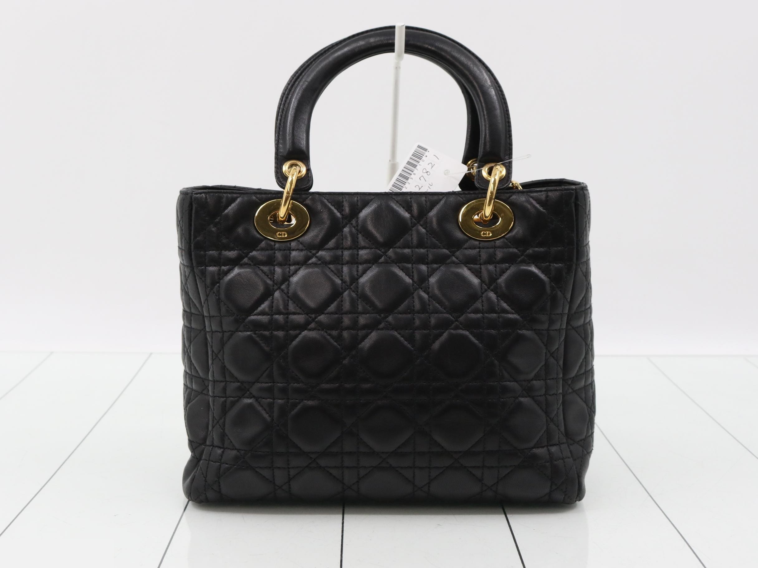 Lady Dior Lambskin Black — view 2