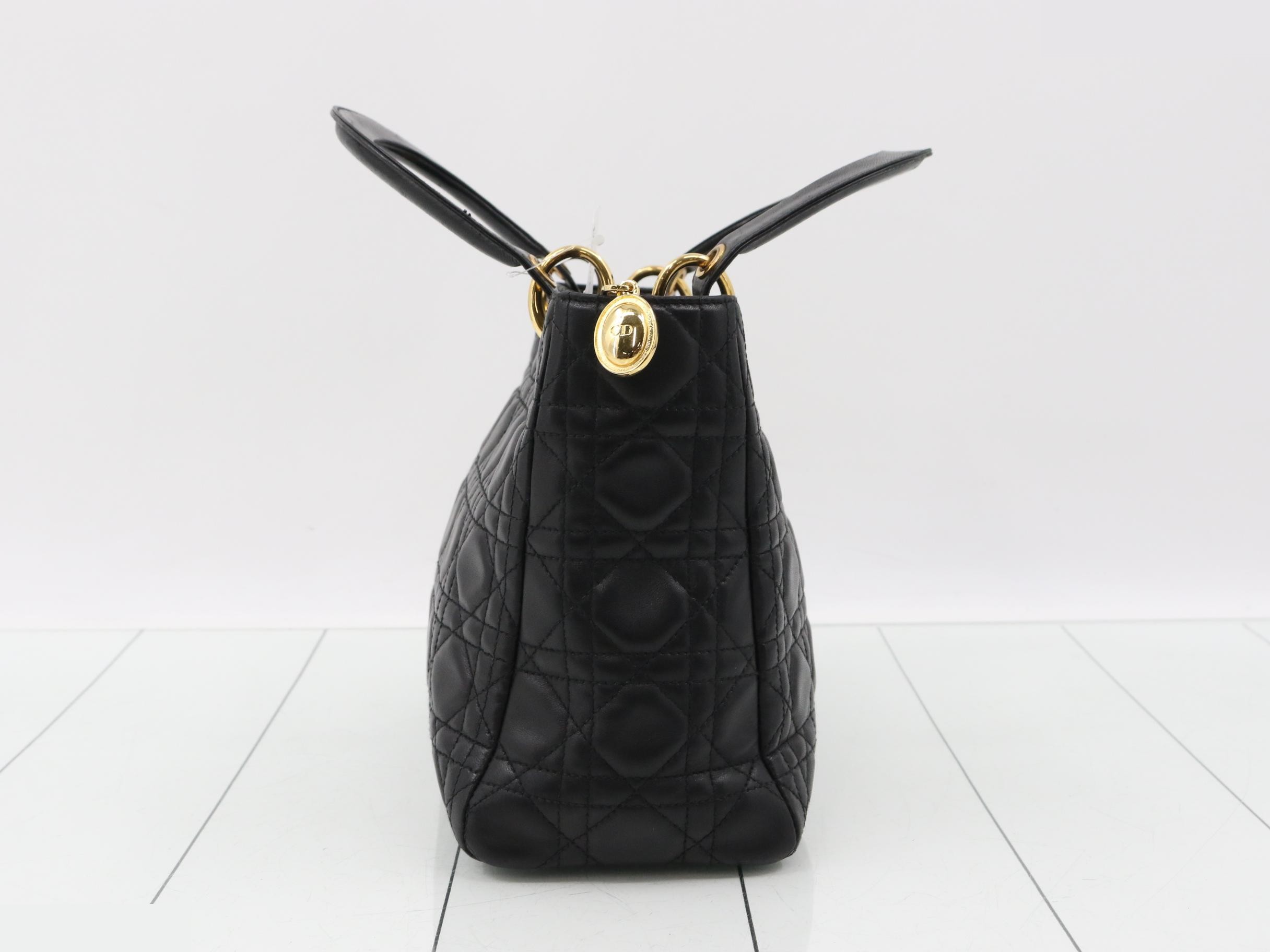 Lady Dior Lambskin Black — view 4