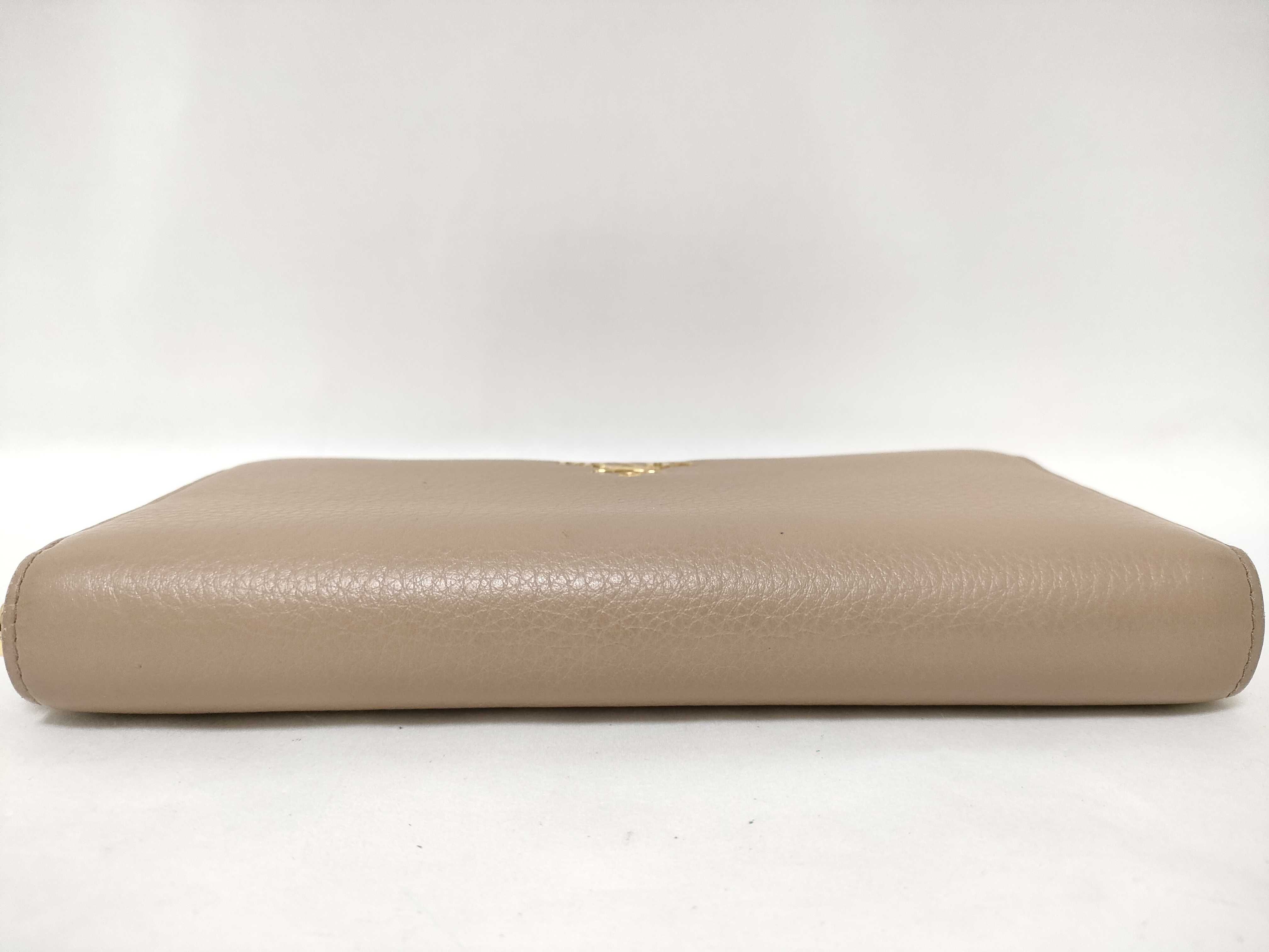Saffiano Leather Round Zip Long Wallet 1ML506 RFID-protected, with Box and Certificate, Excellent Condition. — view 5