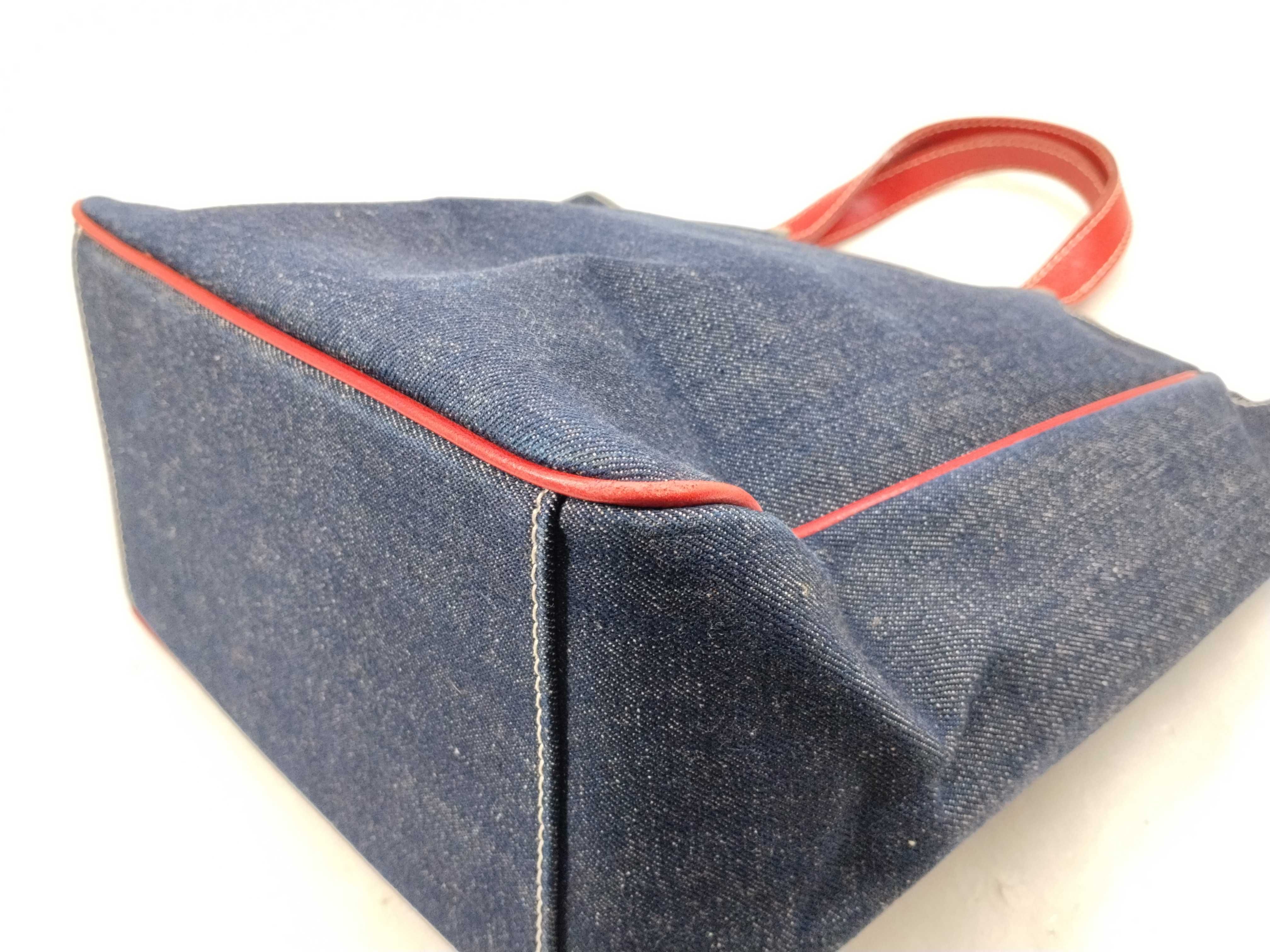 Blue Label Denim Tote Bag — view 6