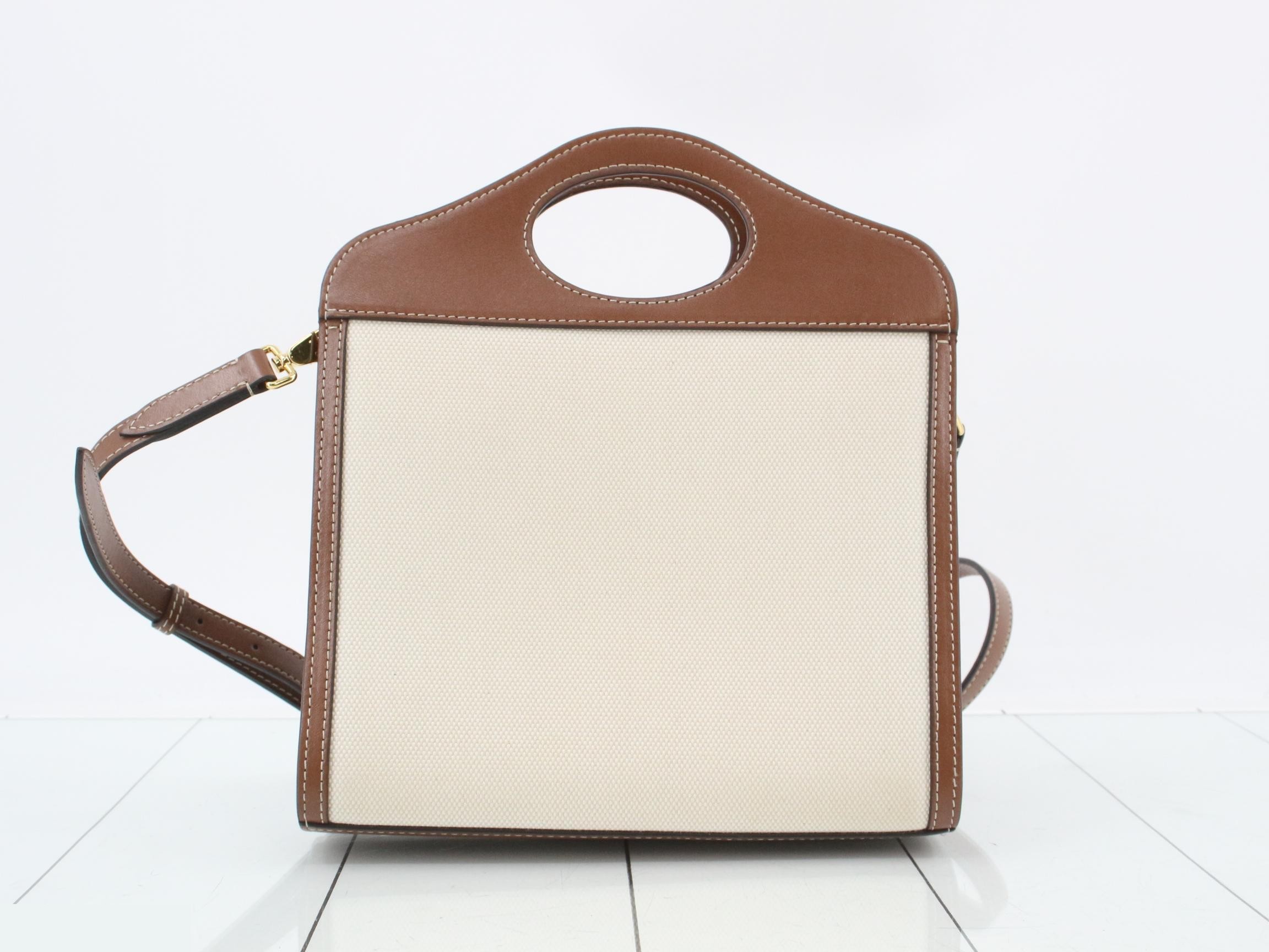 Mini Two-Tone Canvas 2-Way Shoulder Bag — view 2