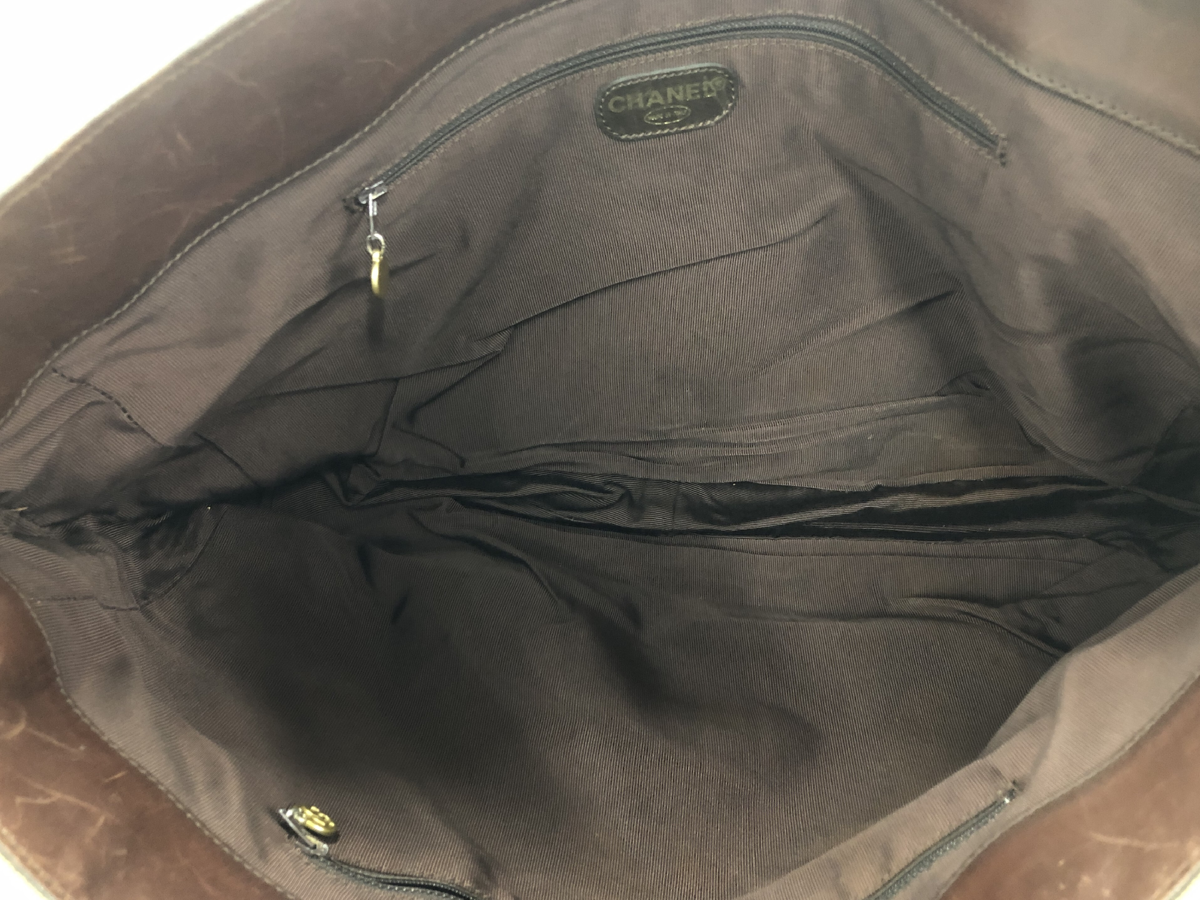 Coco Mark Sticker Included 5627456 Linen Brown Tote Bag — view 5