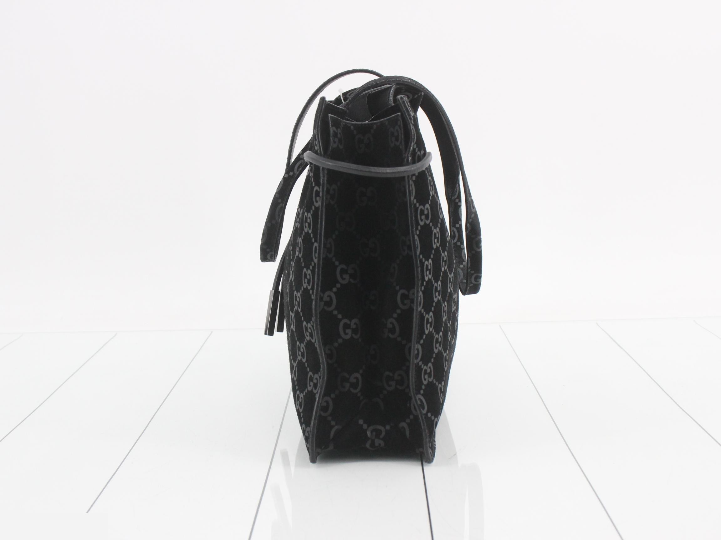 GG Suede Handbag — view 3