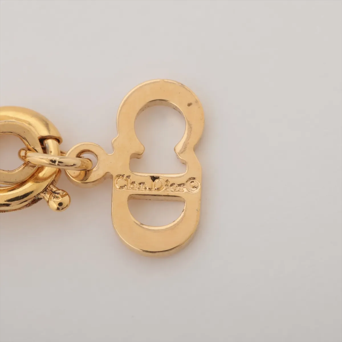 CD logo necklace, GP gold, — view 4
