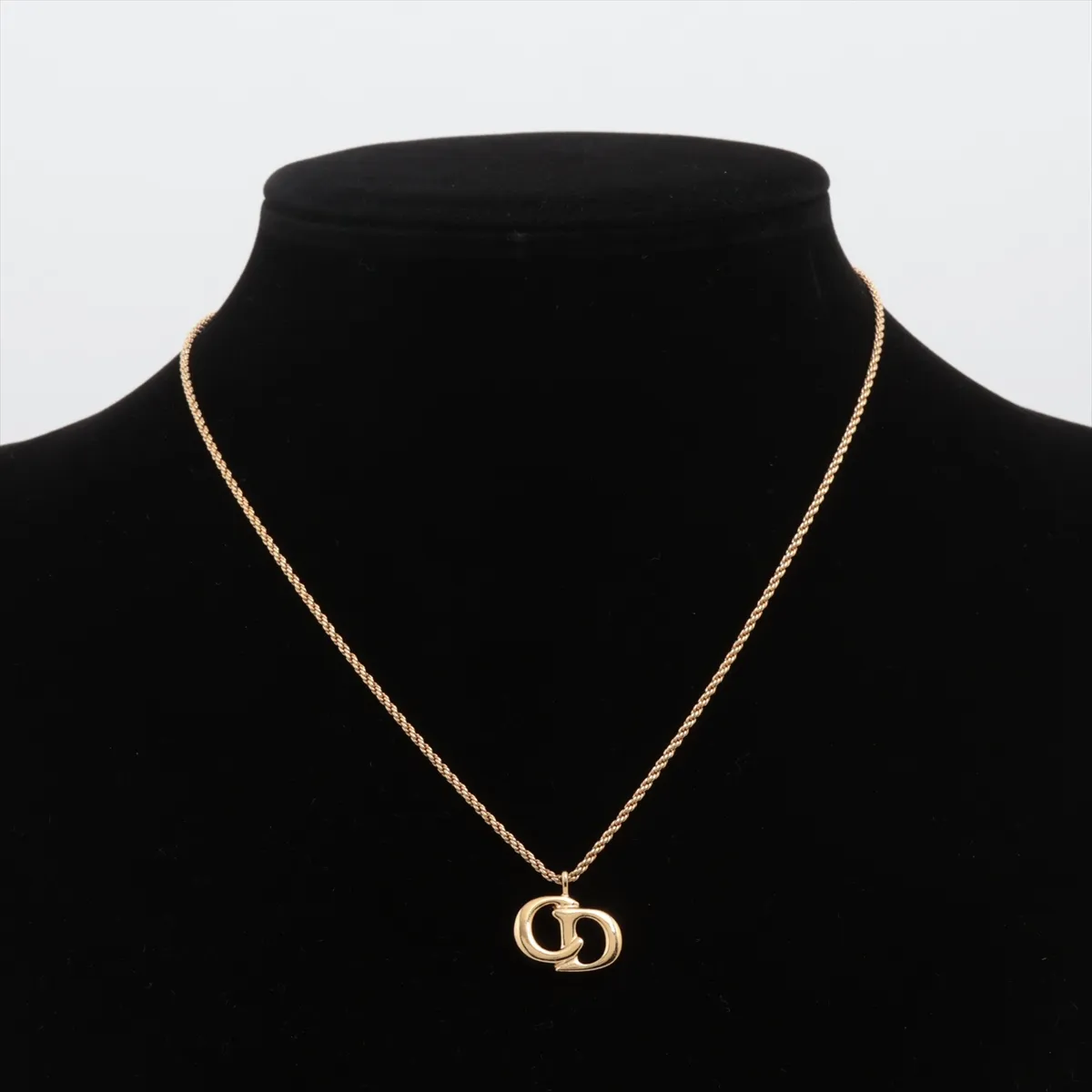 CD logo necklace, GP gold, — view 5