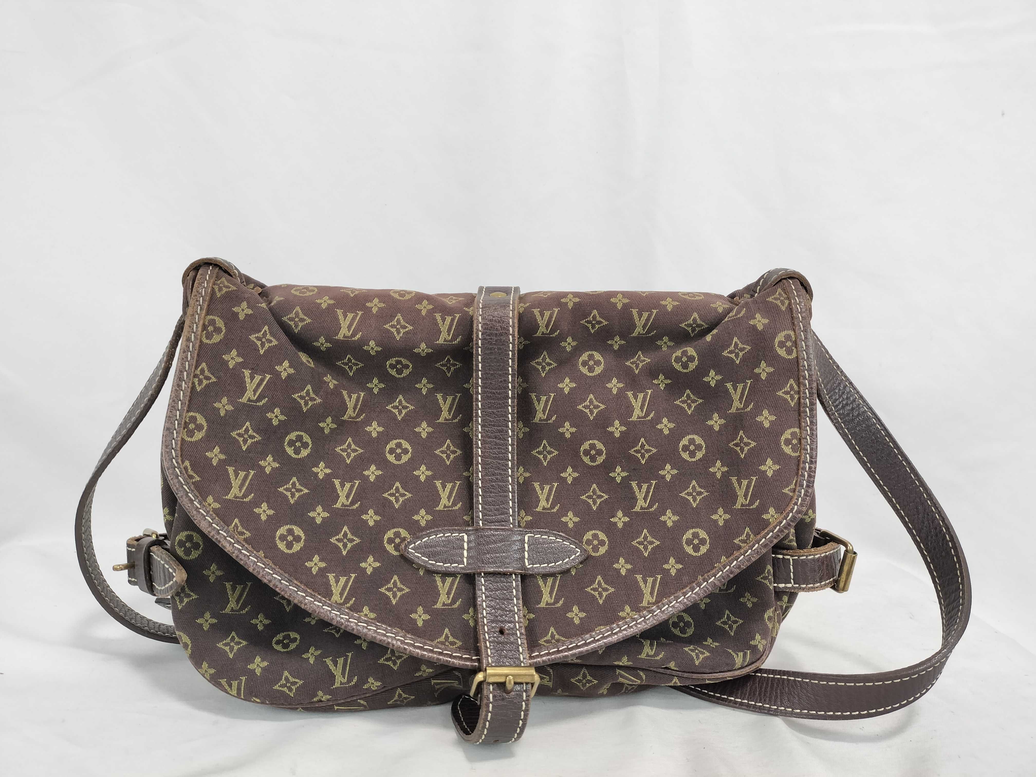 Monogram Mini Lin Louis Vuitton Saumur Shoulder Bag Monogram Mini Lin Shoulder Bag