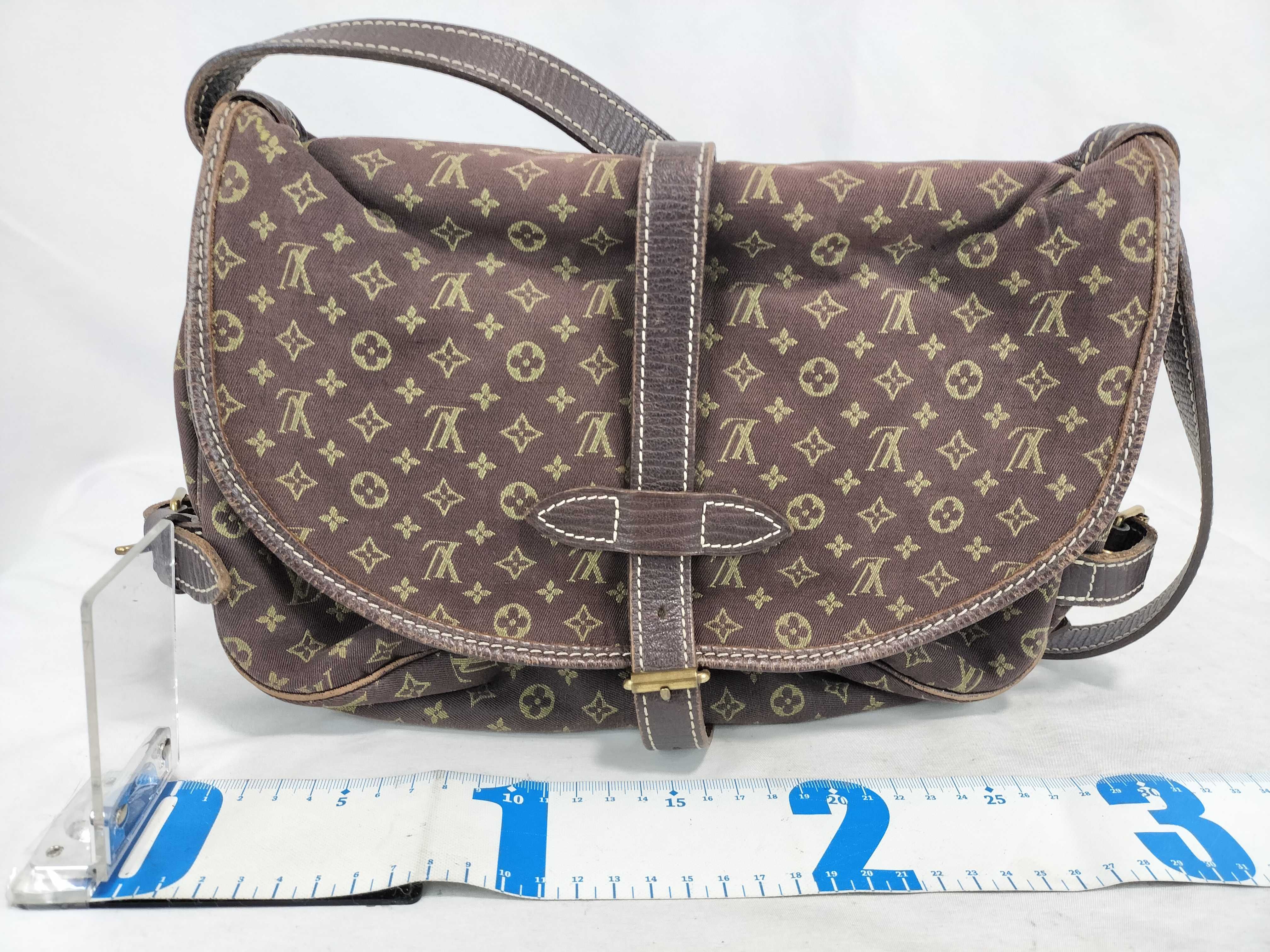 Monogram Mini Lin Louis Vuitton Saumur Shoulder Bag Monogram Mini Lin Shoulder Bag — view 2