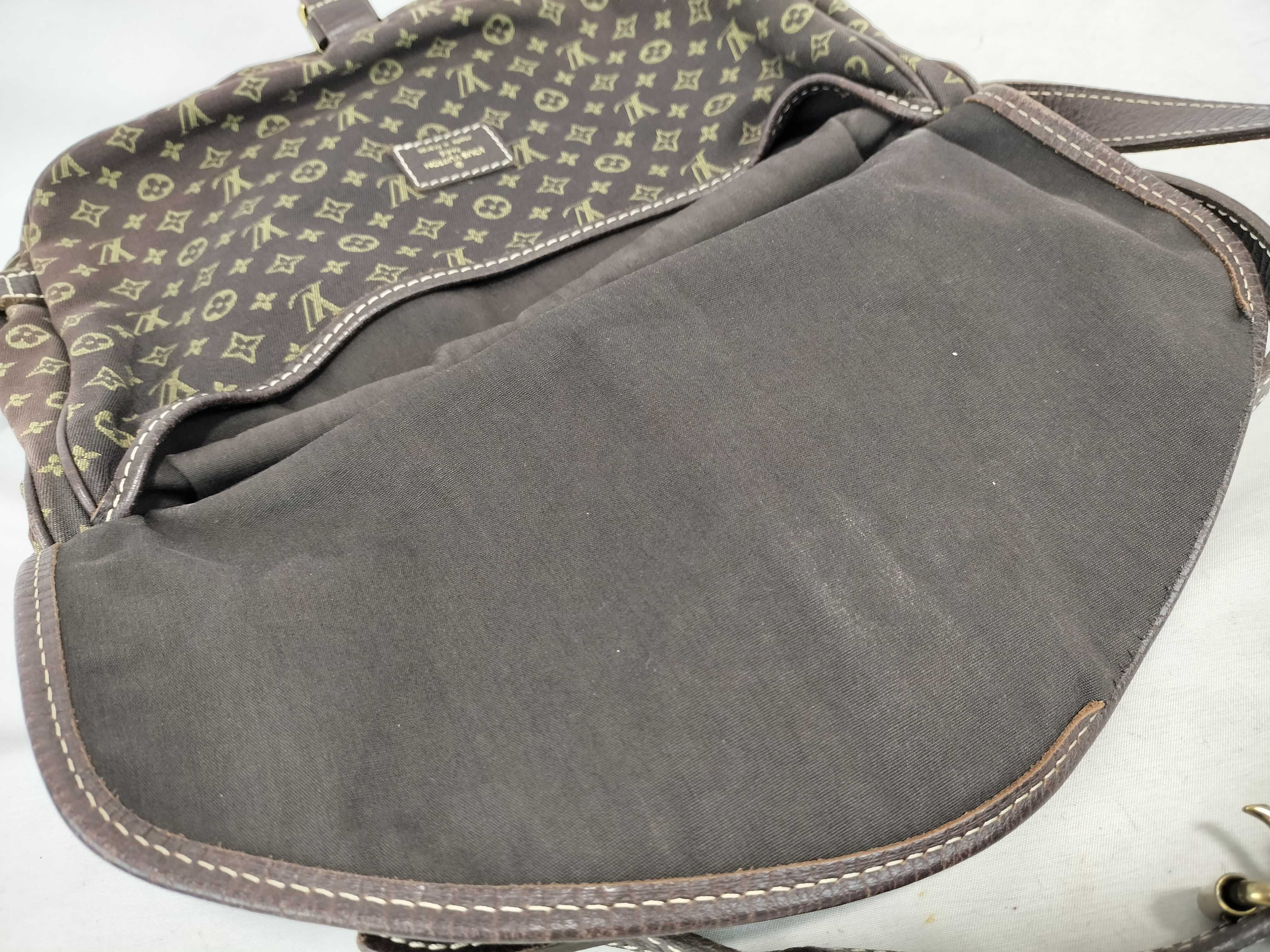 Monogram Mini Lin Louis Vuitton Saumur Shoulder Bag Monogram Mini Lin Shoulder Bag — view 8