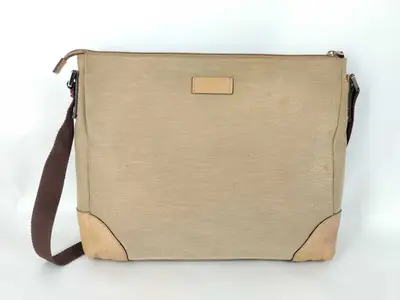 Shoulder Bag GG Simma Beige Canvas Shoulder Bag