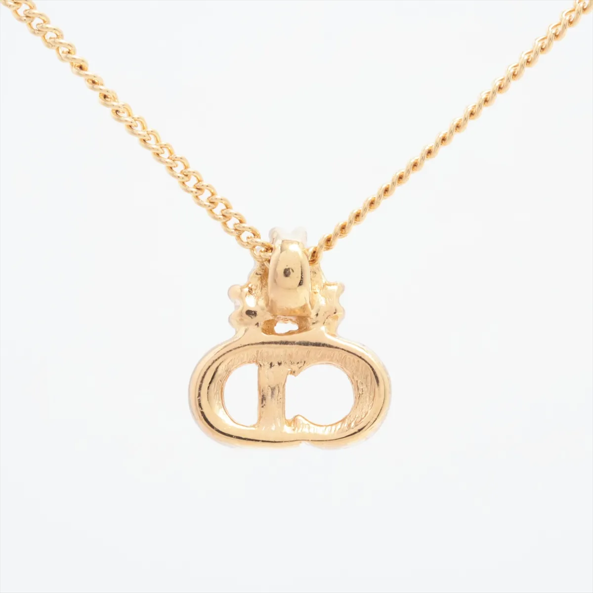 CD Logo Necklace GP Gold — view 2