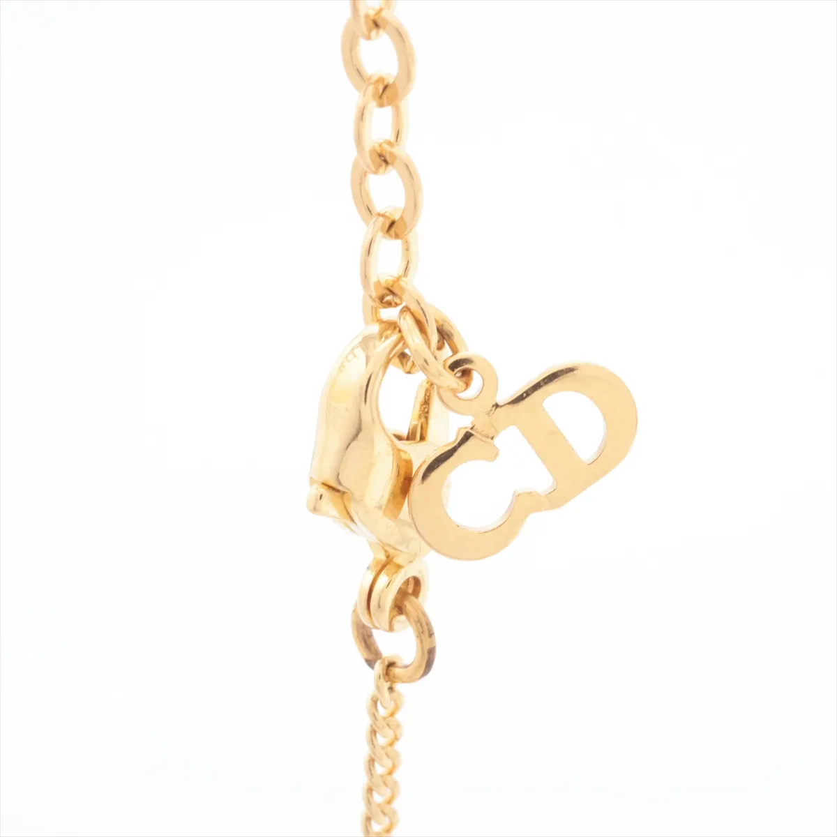 CD Logo Necklace GP Gold — view 3